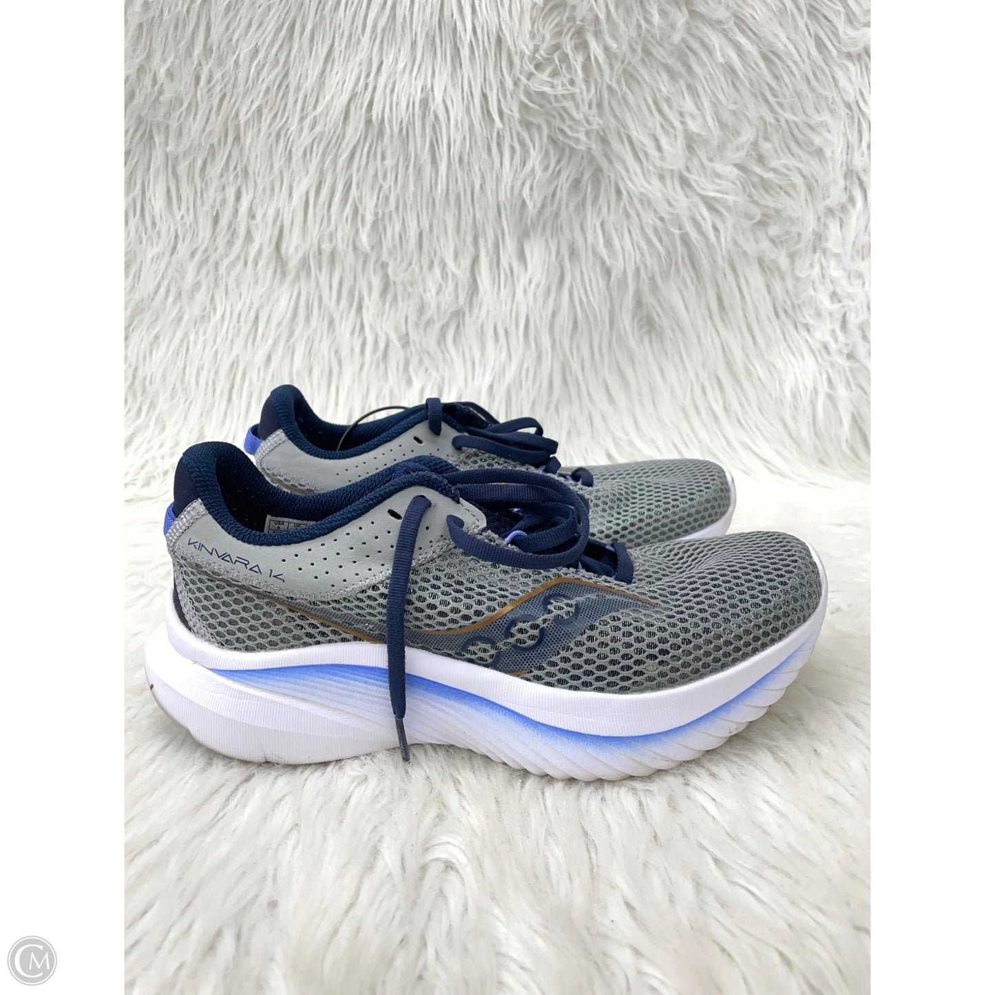 Shoes Athletic By Saucony In Blue & Grey, Size: 8