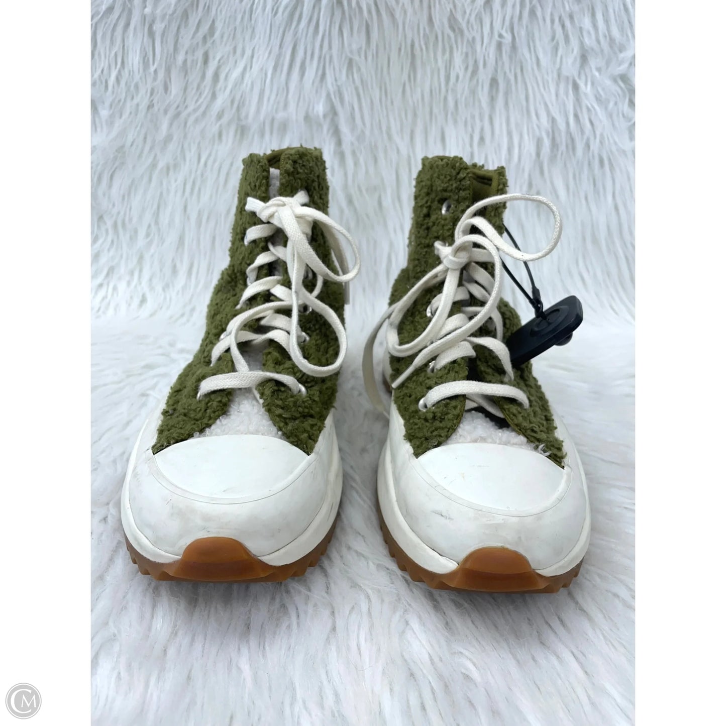 Shoes Sneakers Platform By Converse In Green, Size: 7