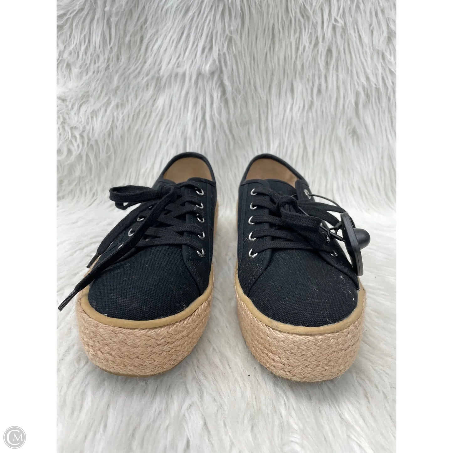 Shoes Sneakers Platform By Clothes Mentor In Black & Tan, Size: 8.5