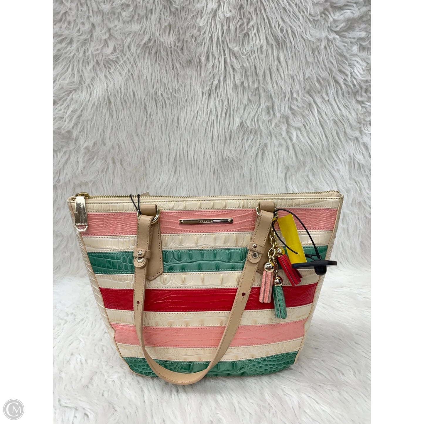 Handbag Designer By Brahmin, Size: Medium