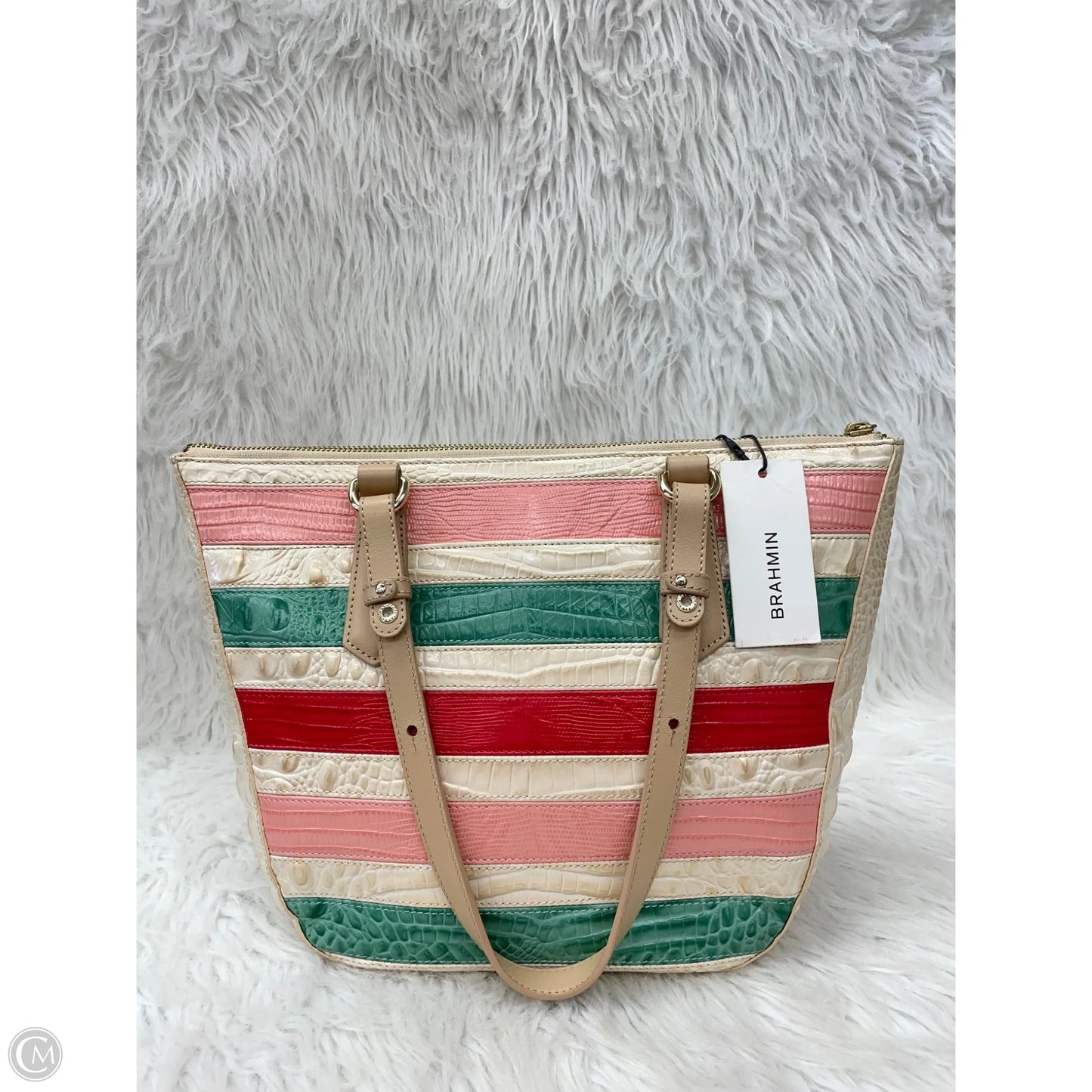 Handbag Designer By Brahmin, Size: Medium