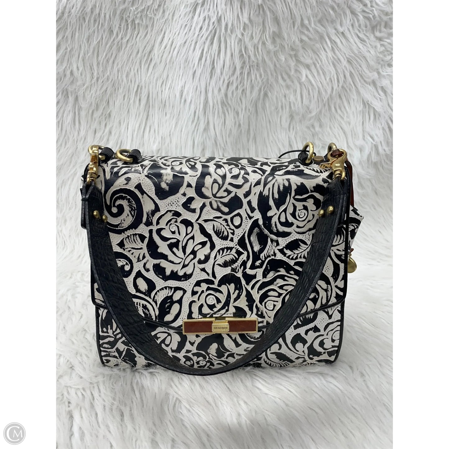Handbag Designer By Brahmin, Size: Medium