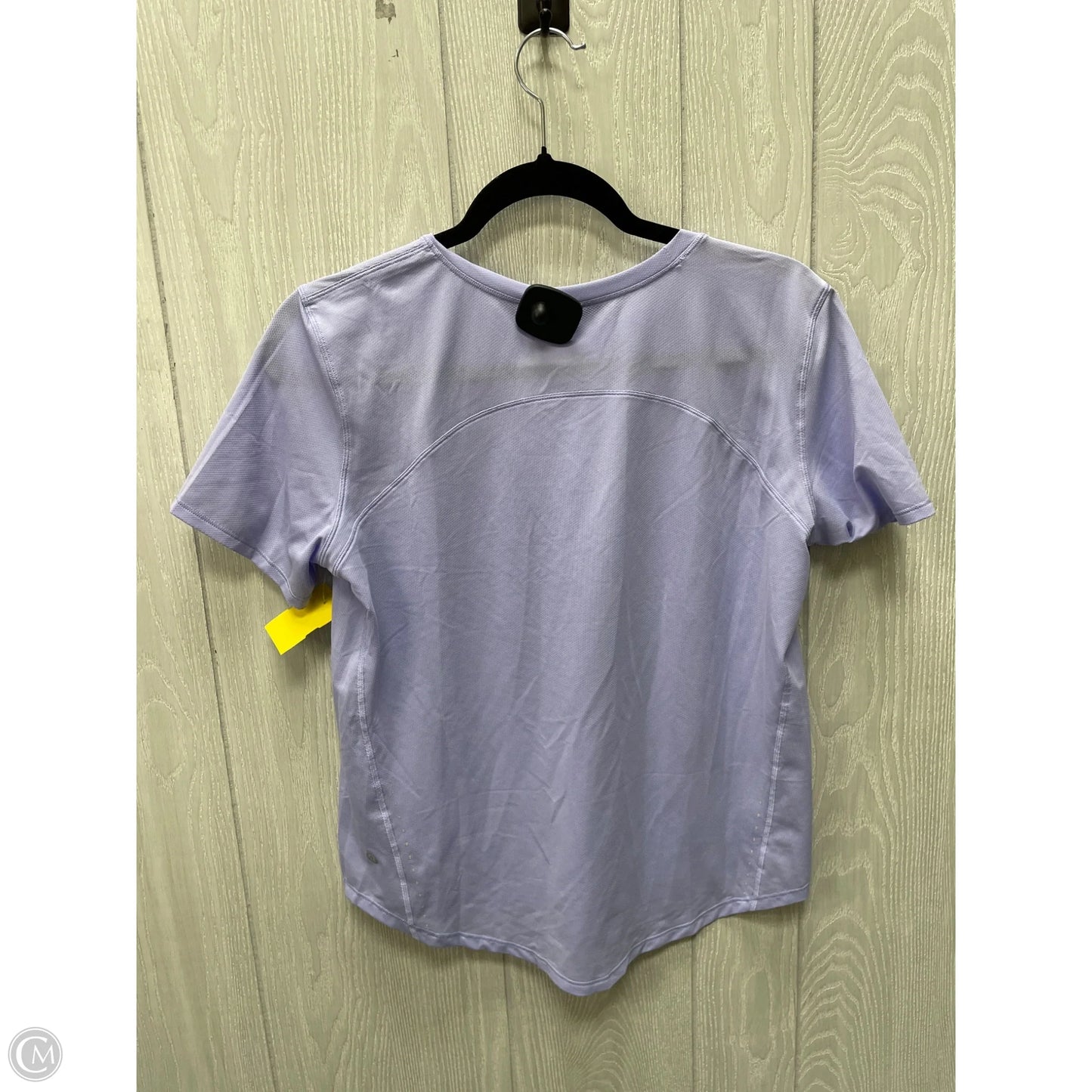 Athletic Top Short Sleeve By Lululemon In Purple, Size: M