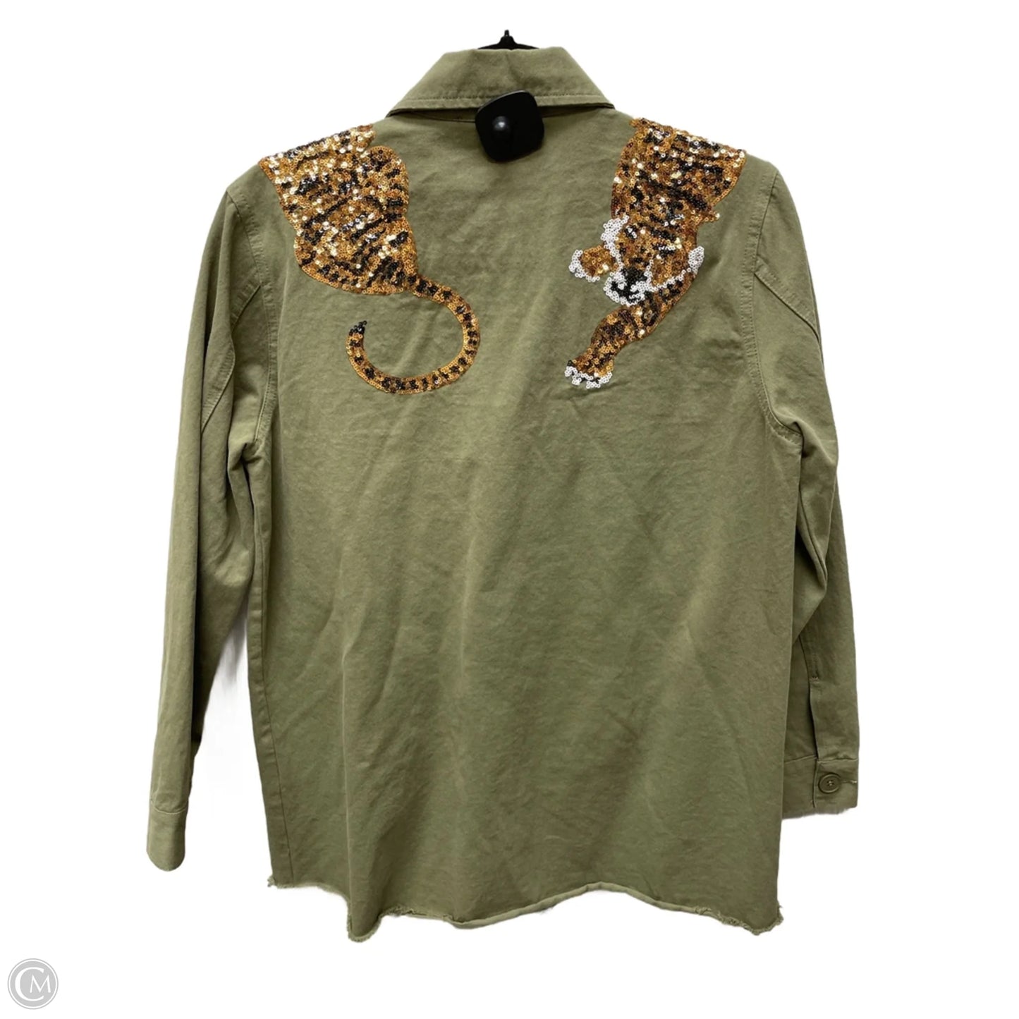 Jacket Utility By Blue B In Green, Size: S