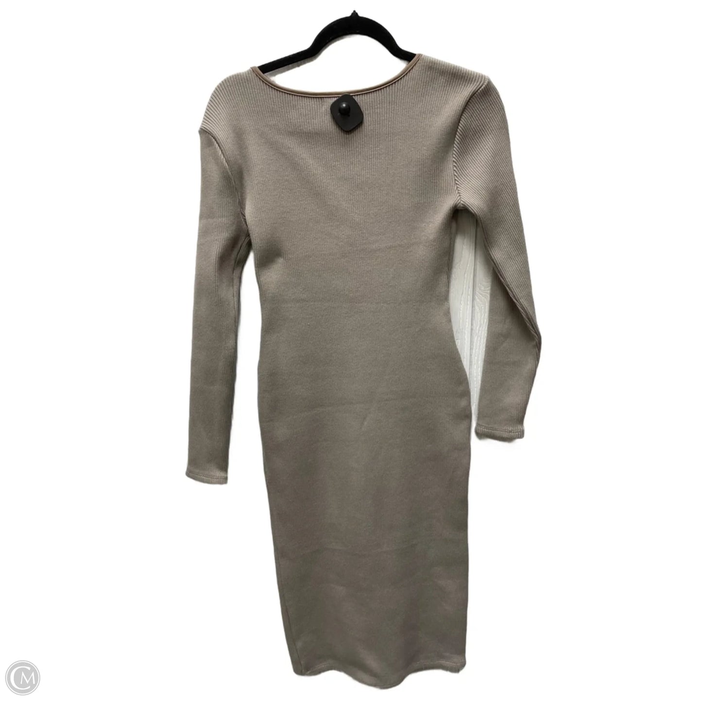 Dress Party Midi By Cmc In Taupe, Size: S