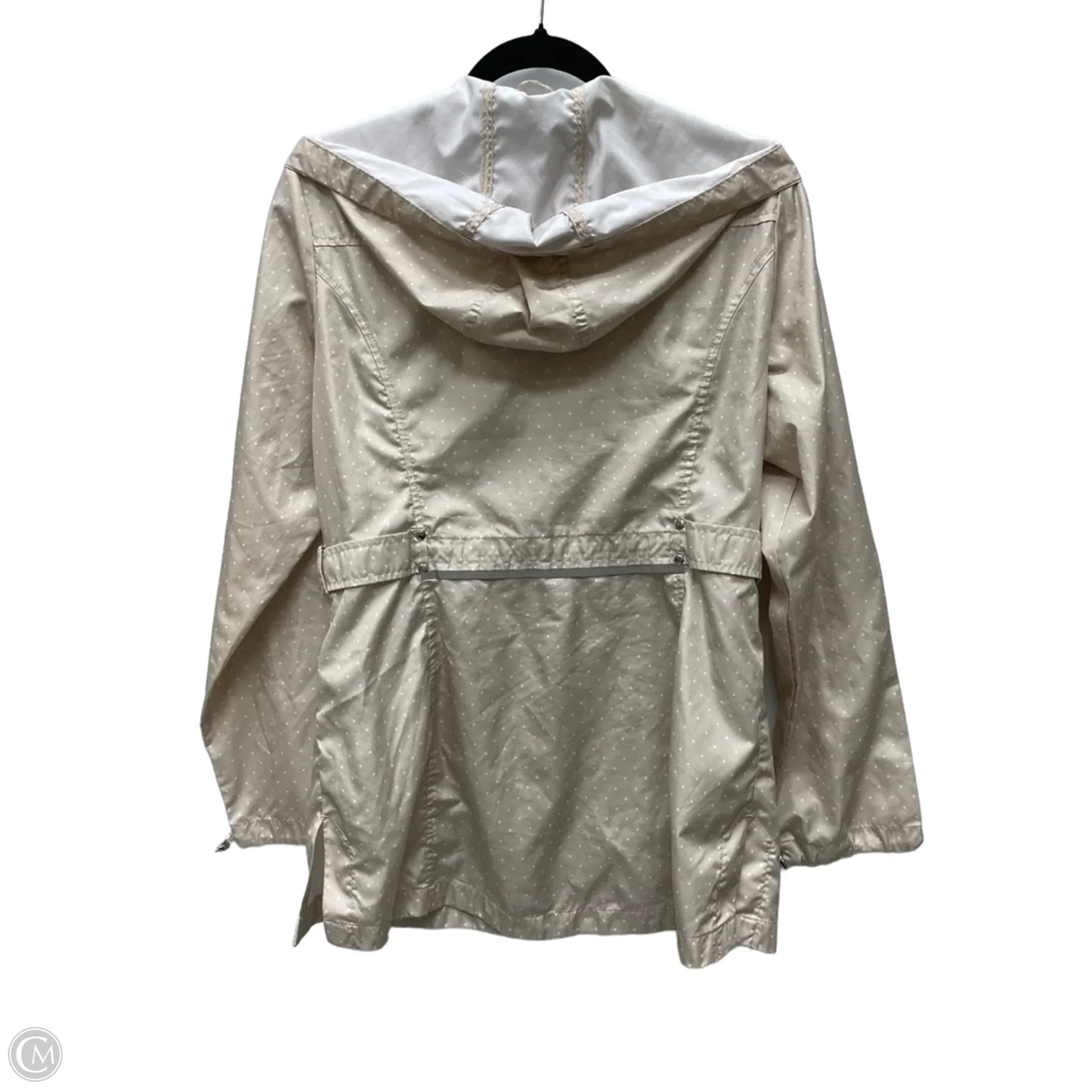 Jacket Windbreaker By Jones New York In Polkadot Pattern, Size: M