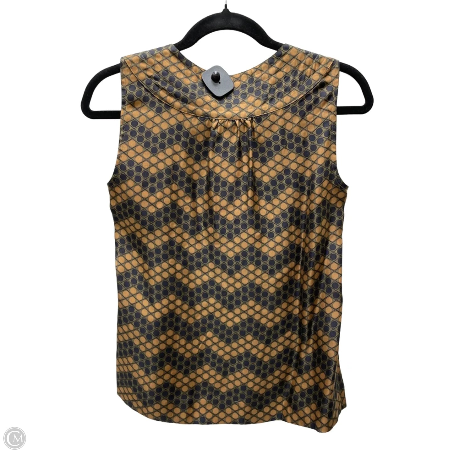 Top Sleeveless Designer By Tory Burch In Polkadot Pattern, Size: Xs