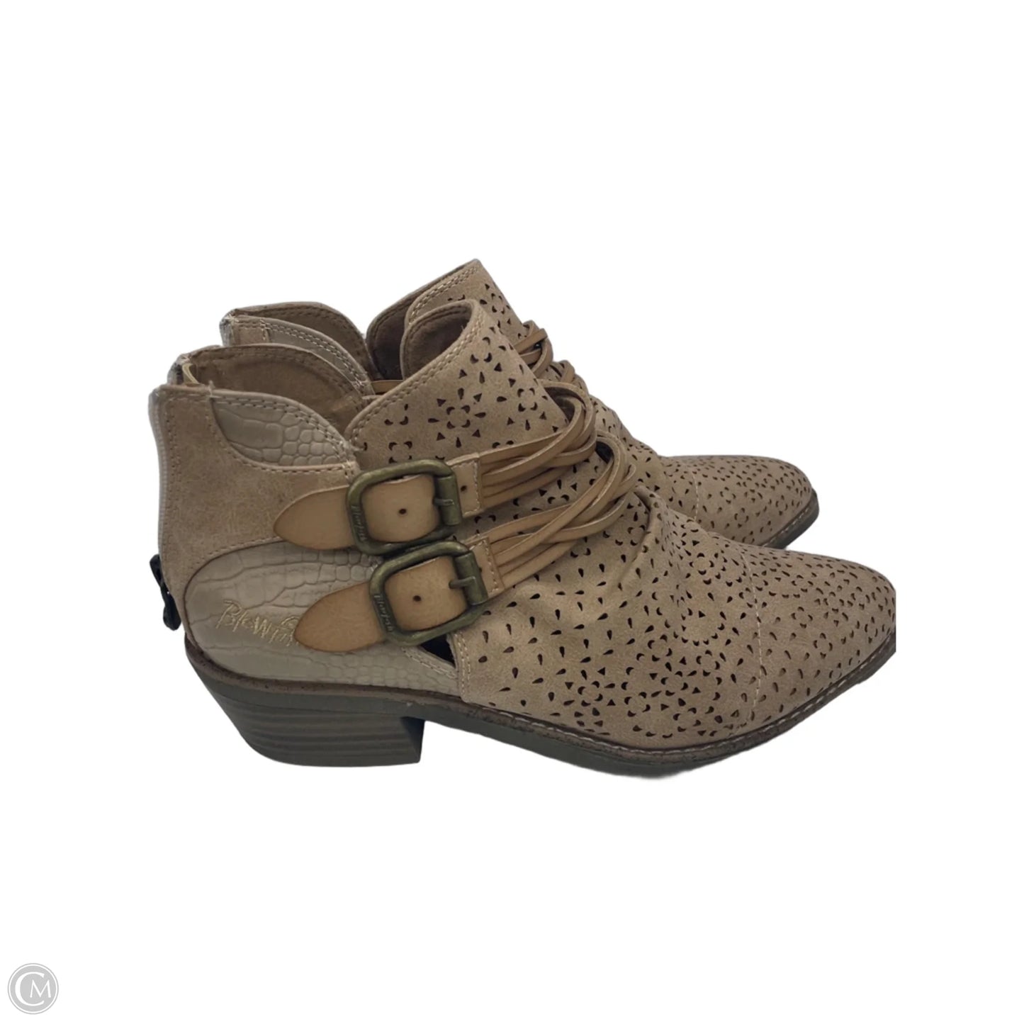 Boots Ankle Flats By Blowfish In Tan, Size: 7.5