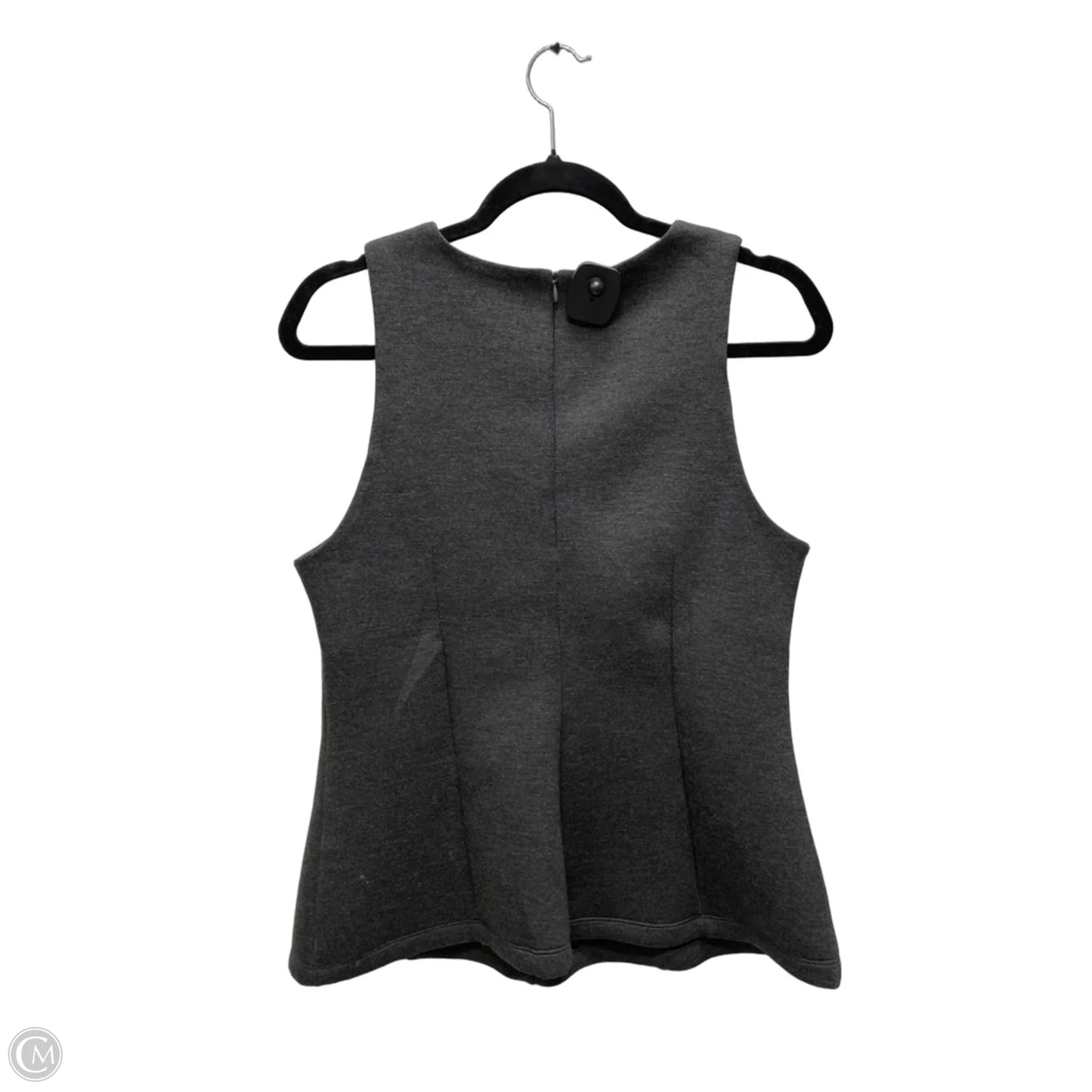 Blouse Sleeveless By H&m In Grey, Size: M