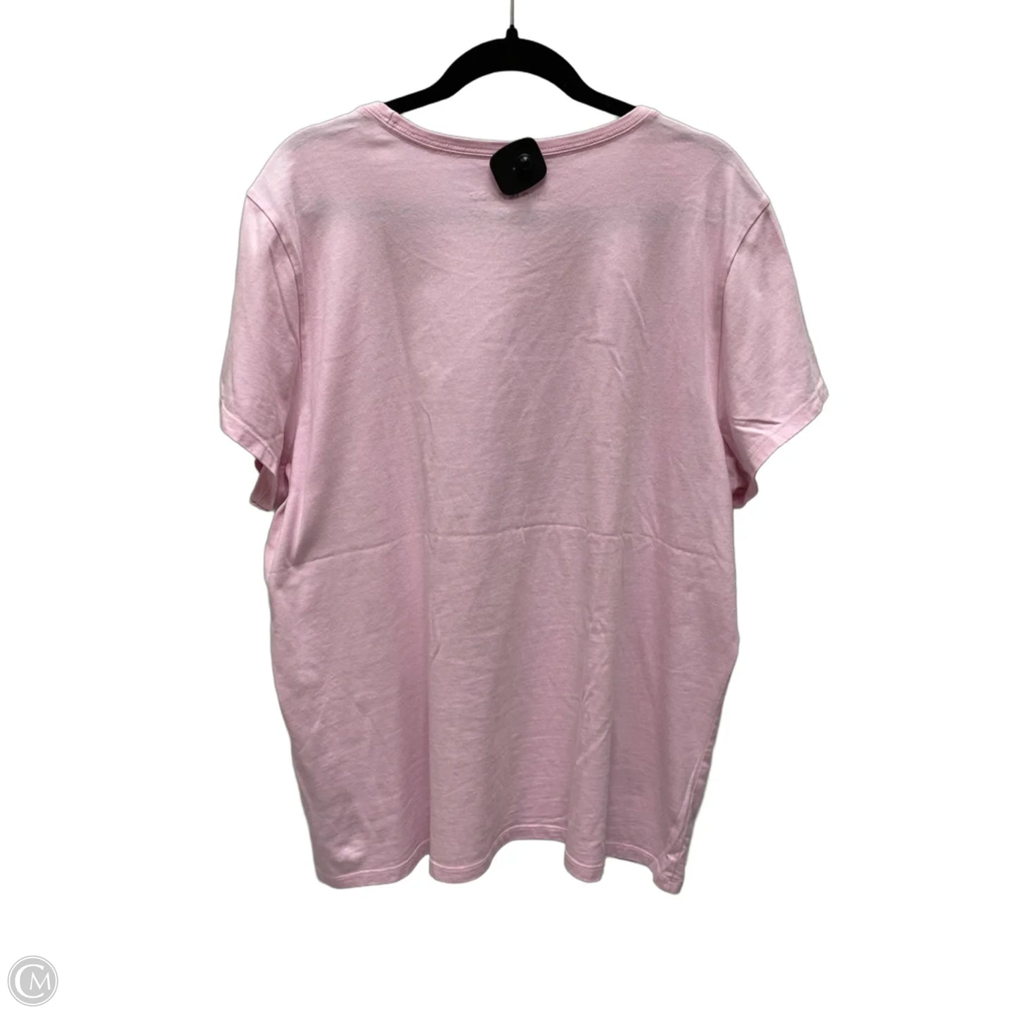 Top Short Sleeve By Life Is Good In Purple, Size: 2x