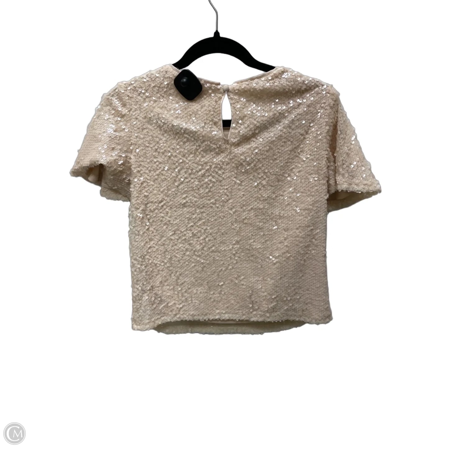 Blouse Short Sleeve By Lc Lauren Conrad In Tan, Size: Xs