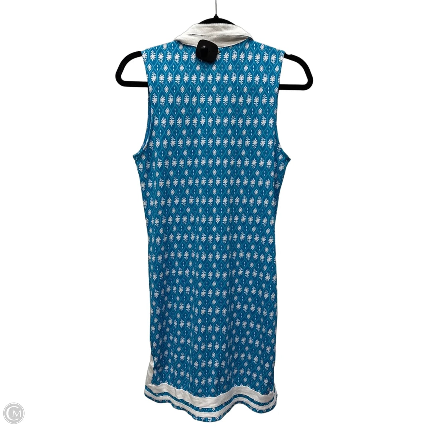 Dress Casual Short By Cabana Life In Blue & White, Size: M