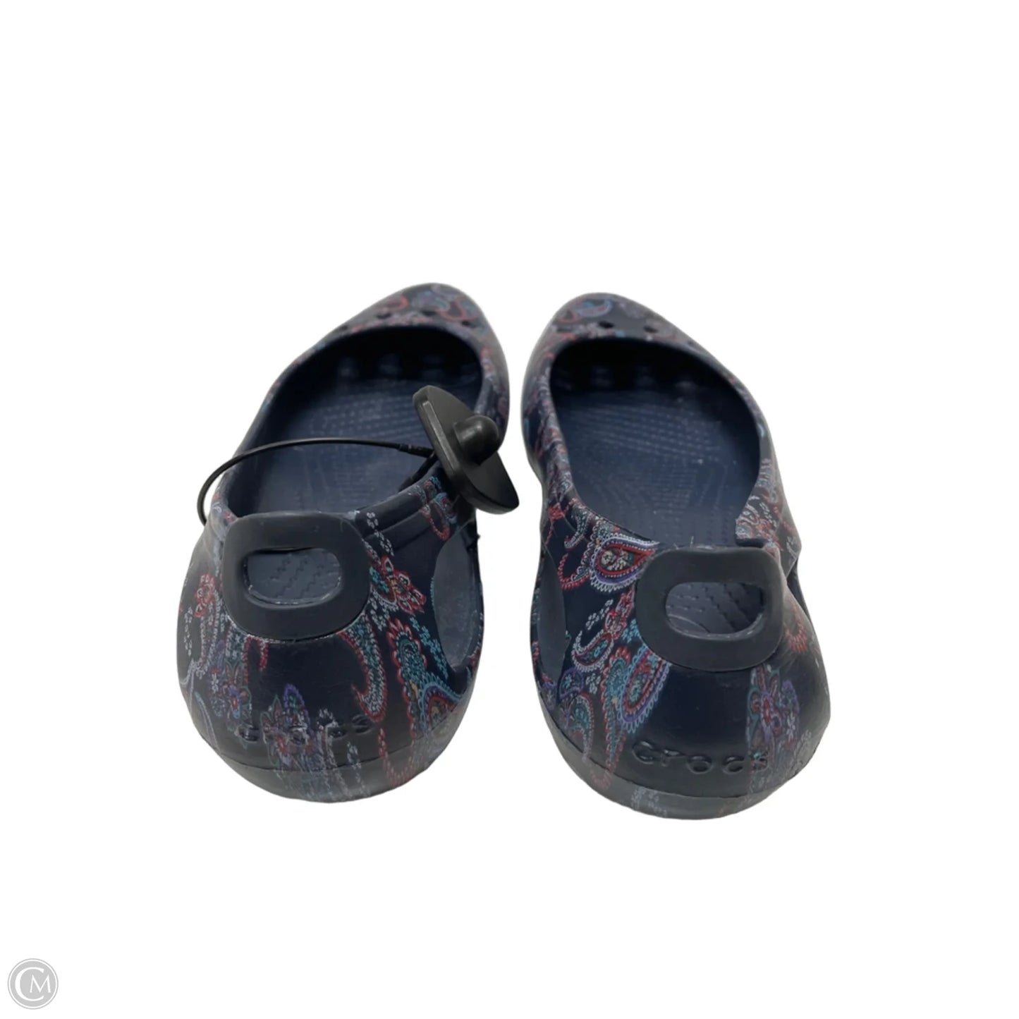 Shoes Flats By Crocs In Paisley Print, Size: 10