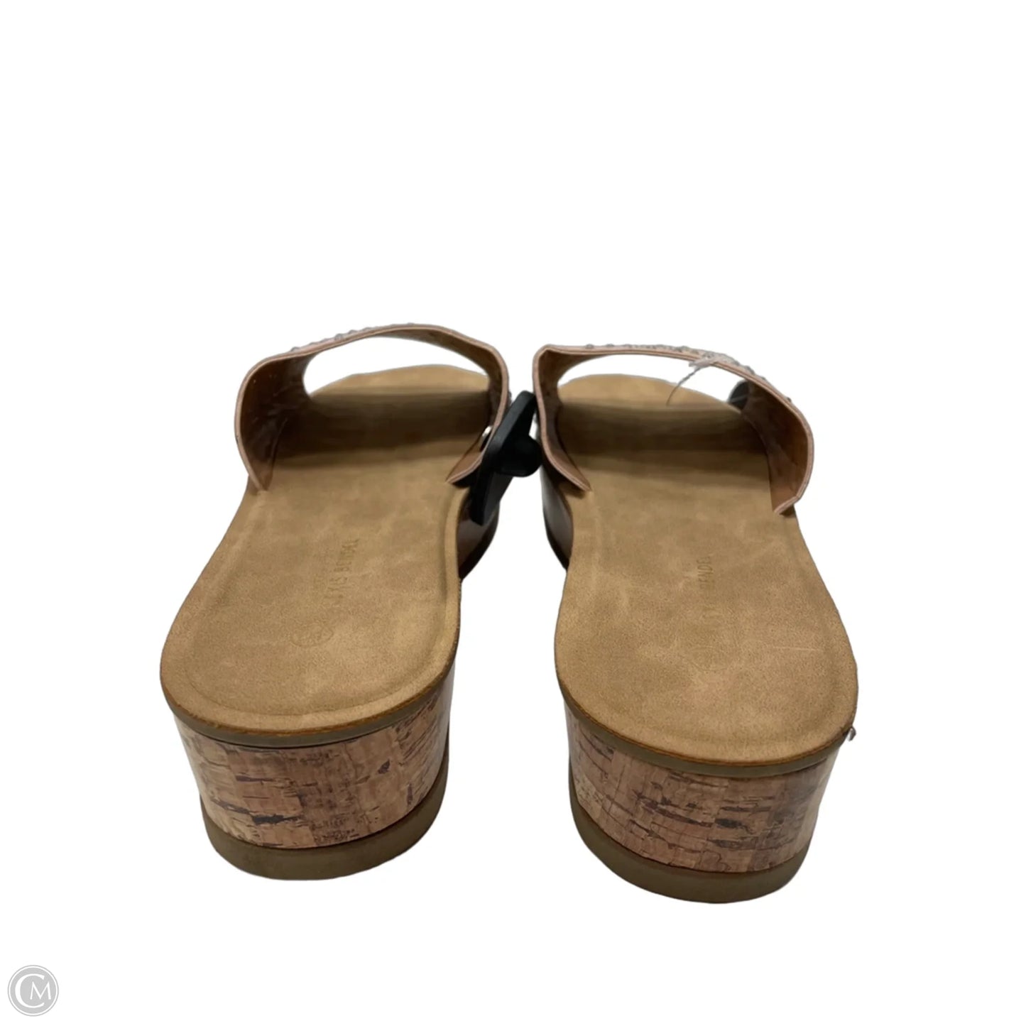 Sandals Heels Platform By alexis bendel In Pink & Tan, Size: 10