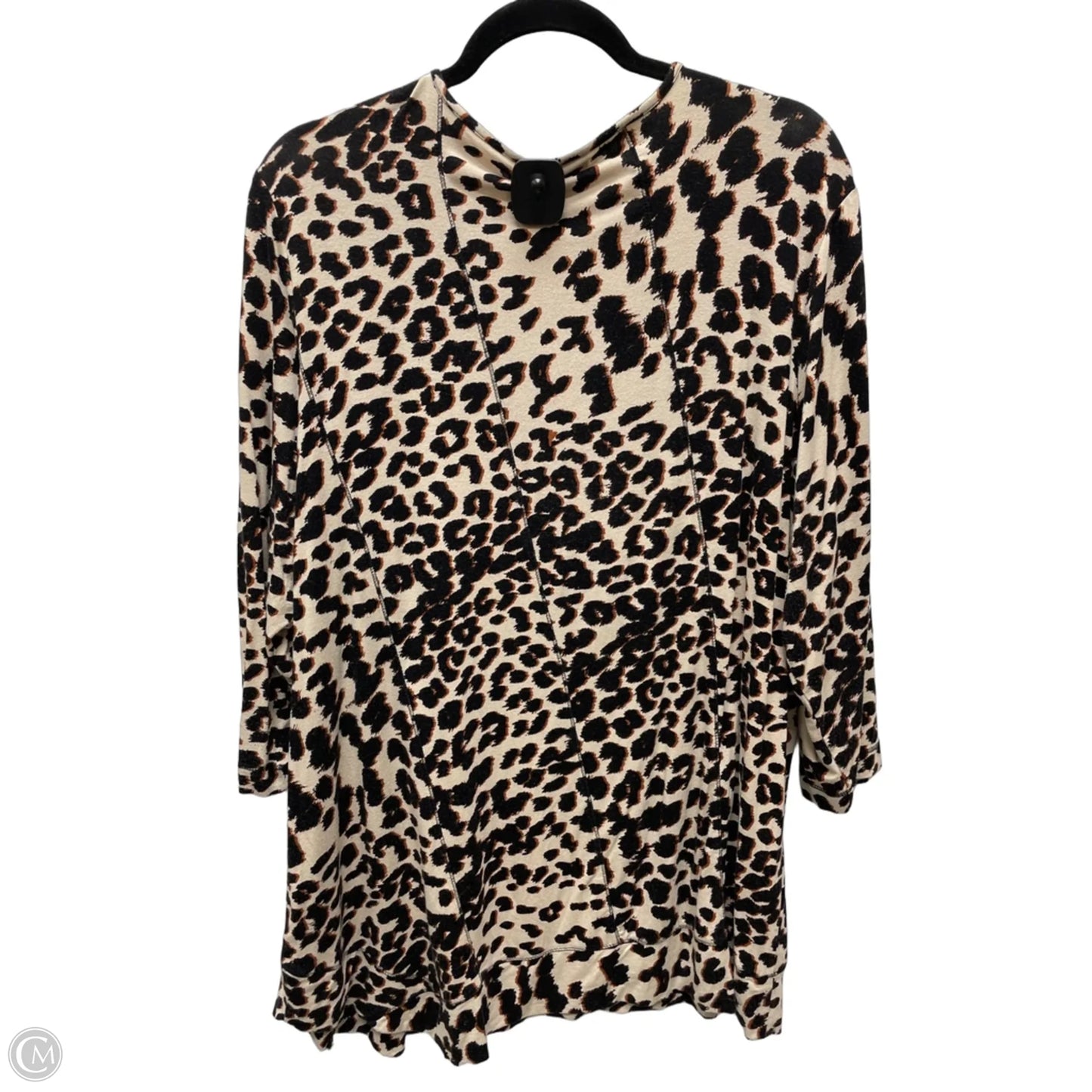 Top Long Sleeve By Chicos In Animal Print, Size: L
