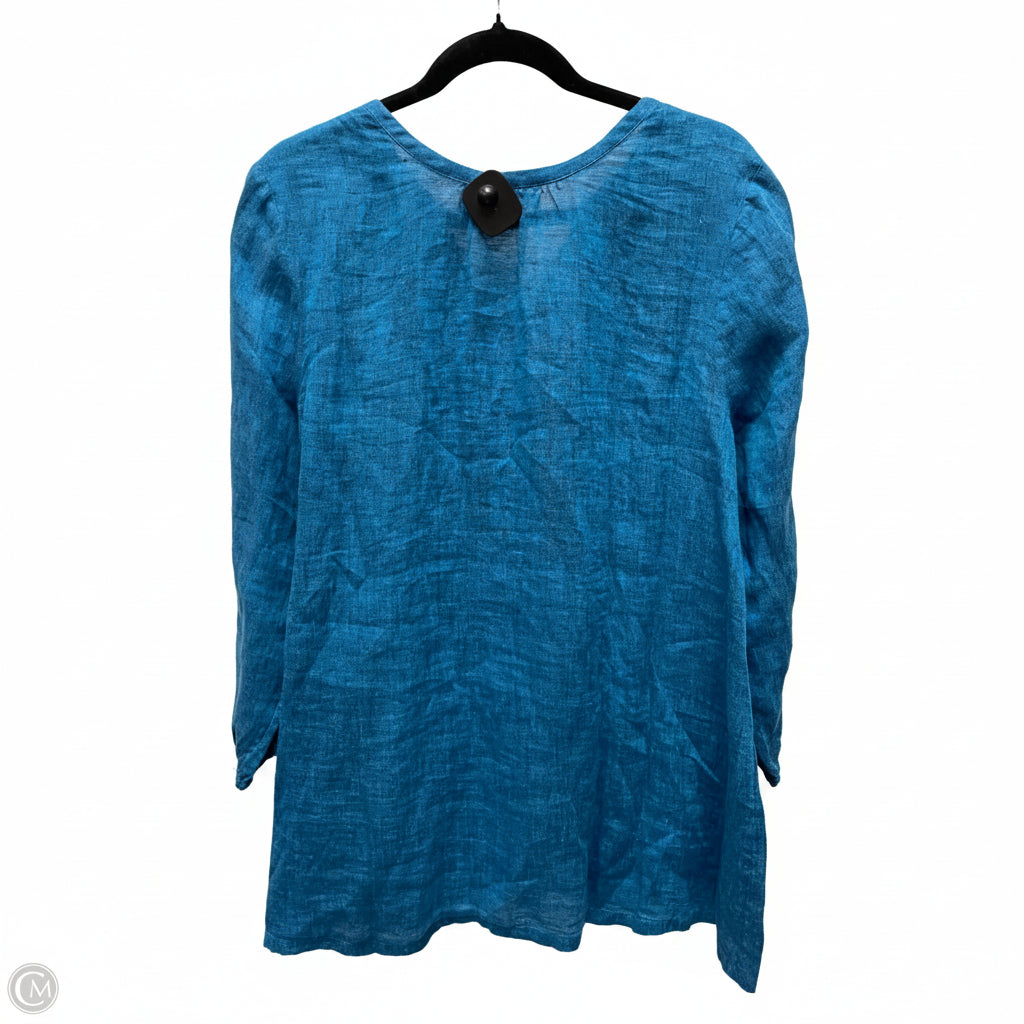 Top Long Sleeve By J. Jill In Teal, Size: L