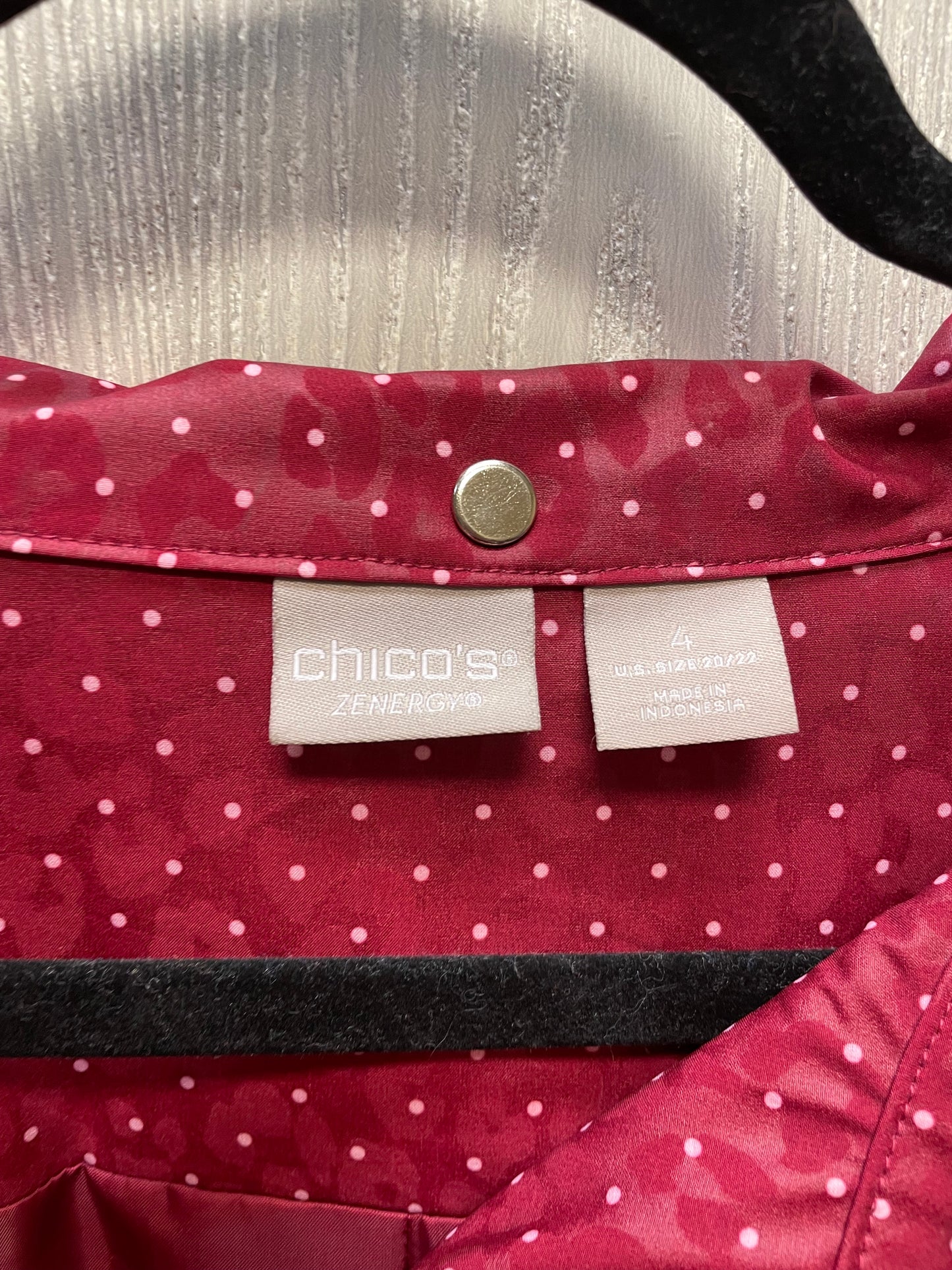 Jacket Other By Chicos In Polkadot Pattern, Size: 2x