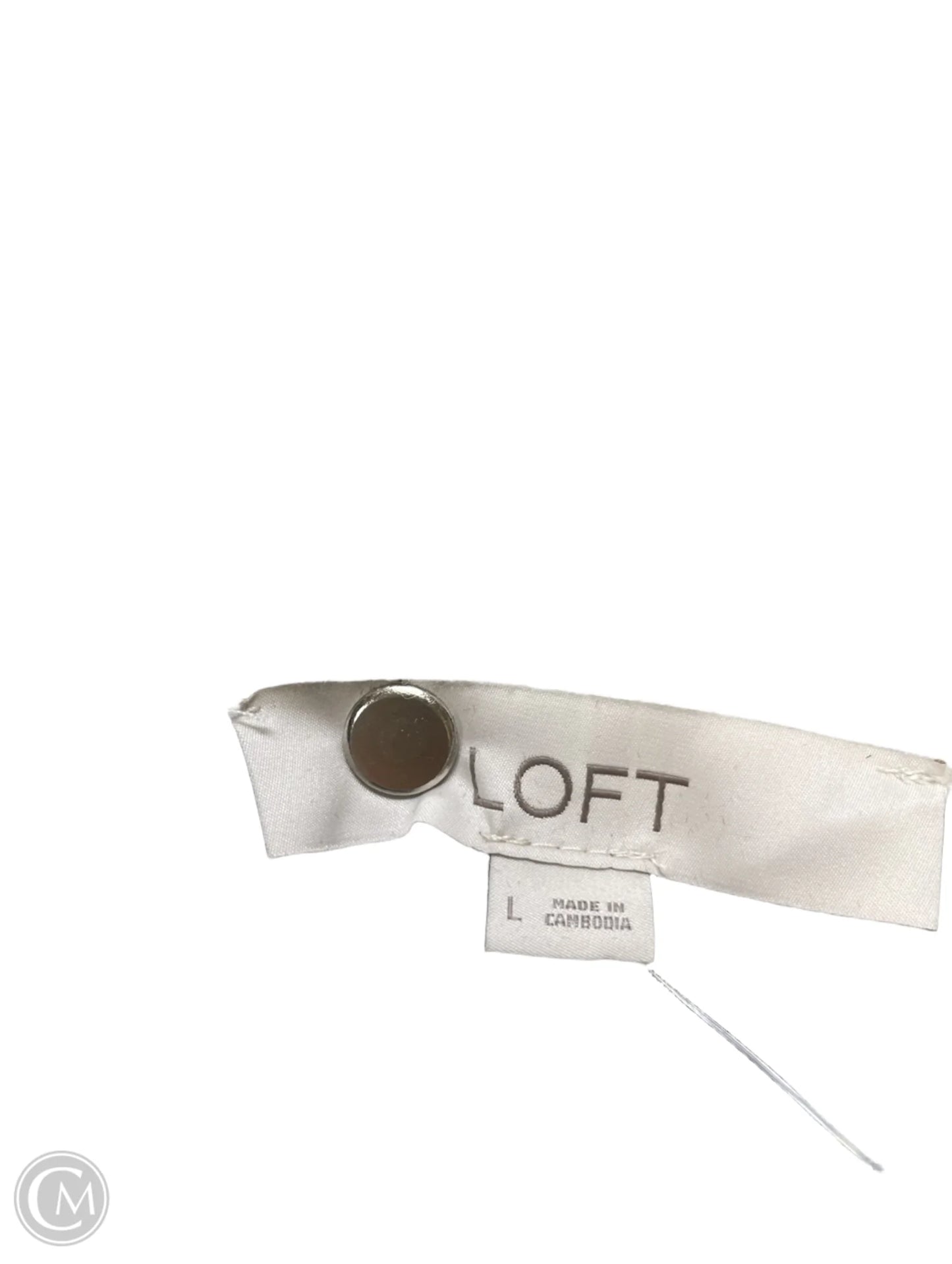 Sweater By Loft In Striped Pattern, Size: L