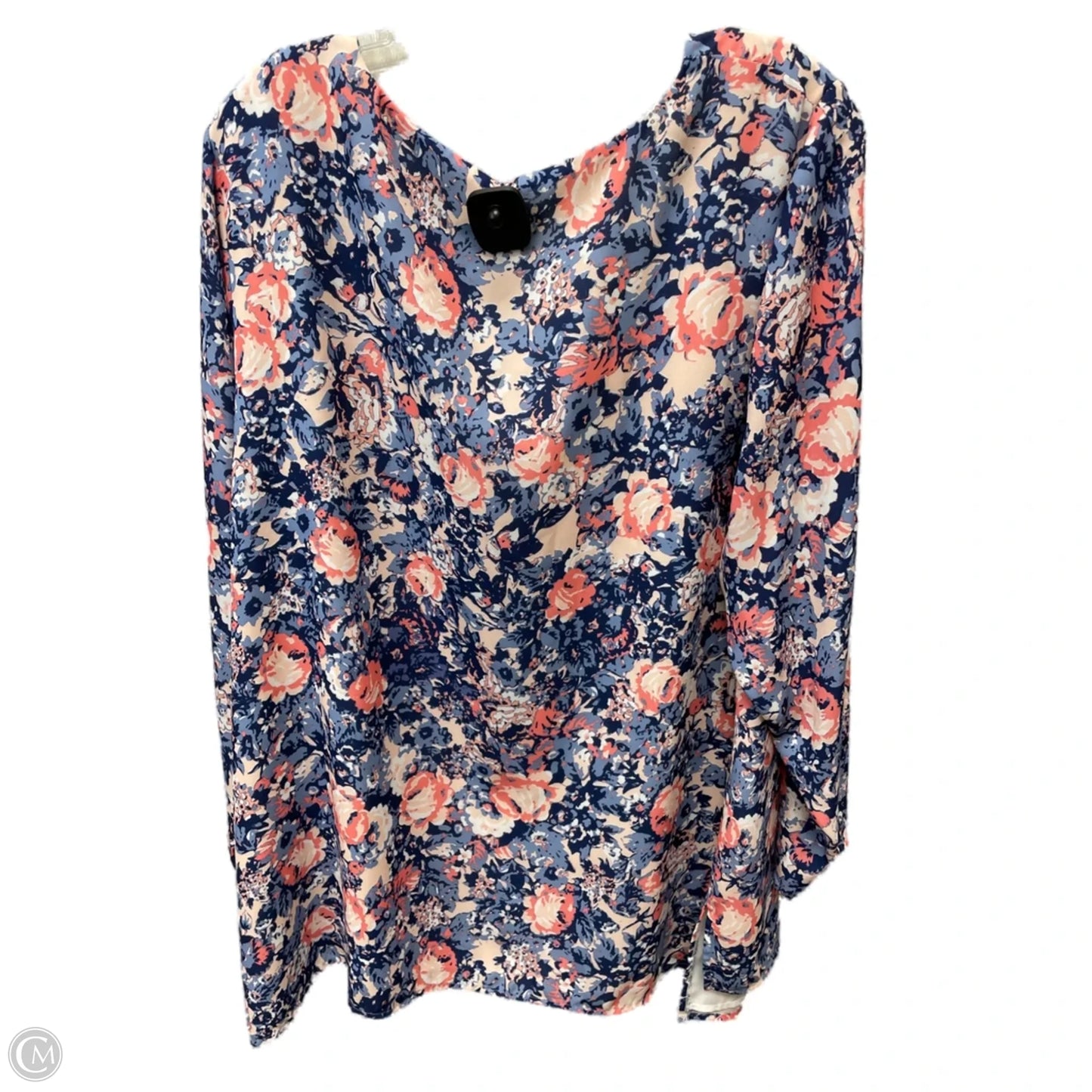 Tunic Long Sleeve By Lysse In Floral Print, Size: 2x