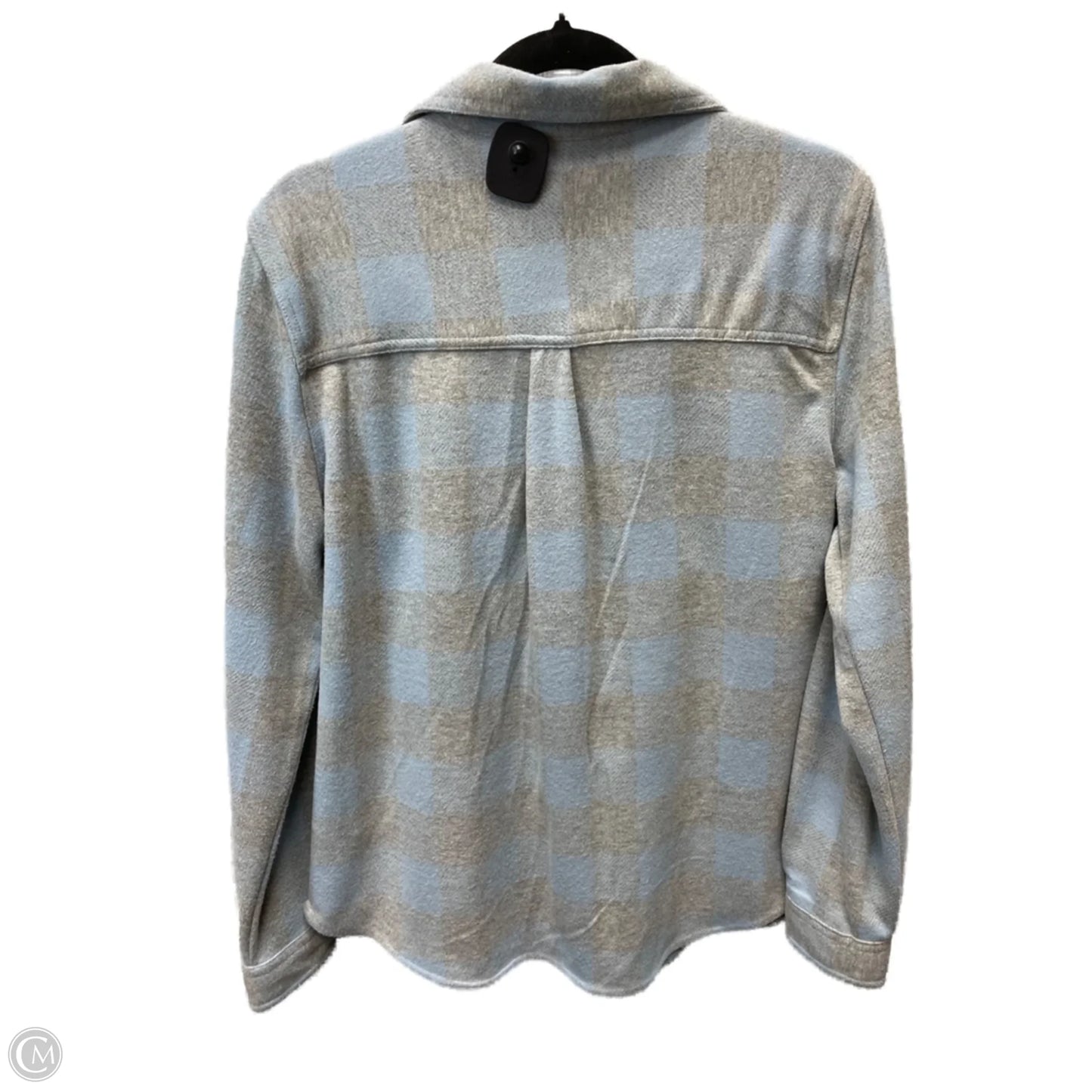 Jacket Shirt By Beachlunchlounge In Checkered Pattern, Size: L