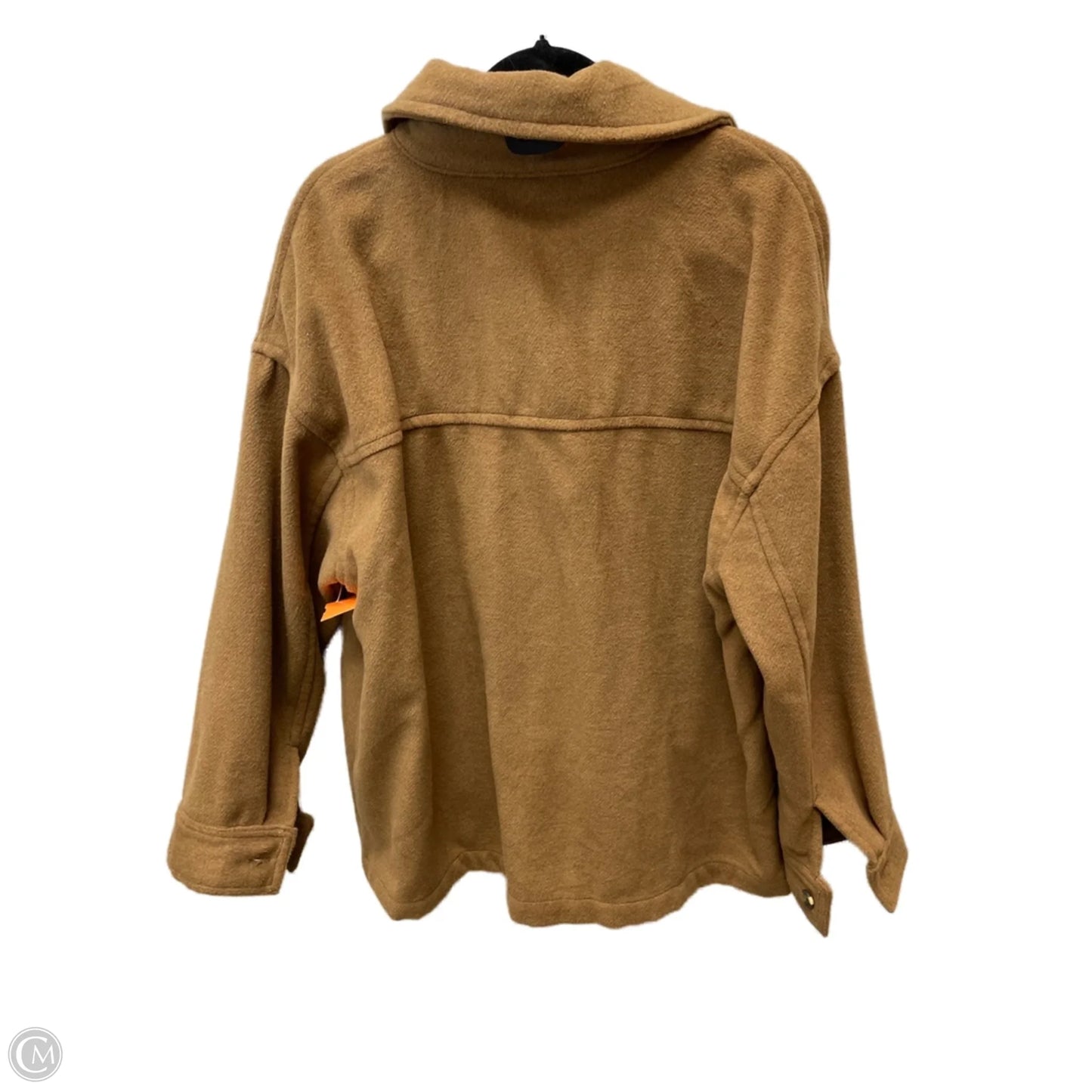 Jacket Shirt By Ana In Brown, Size: Xl