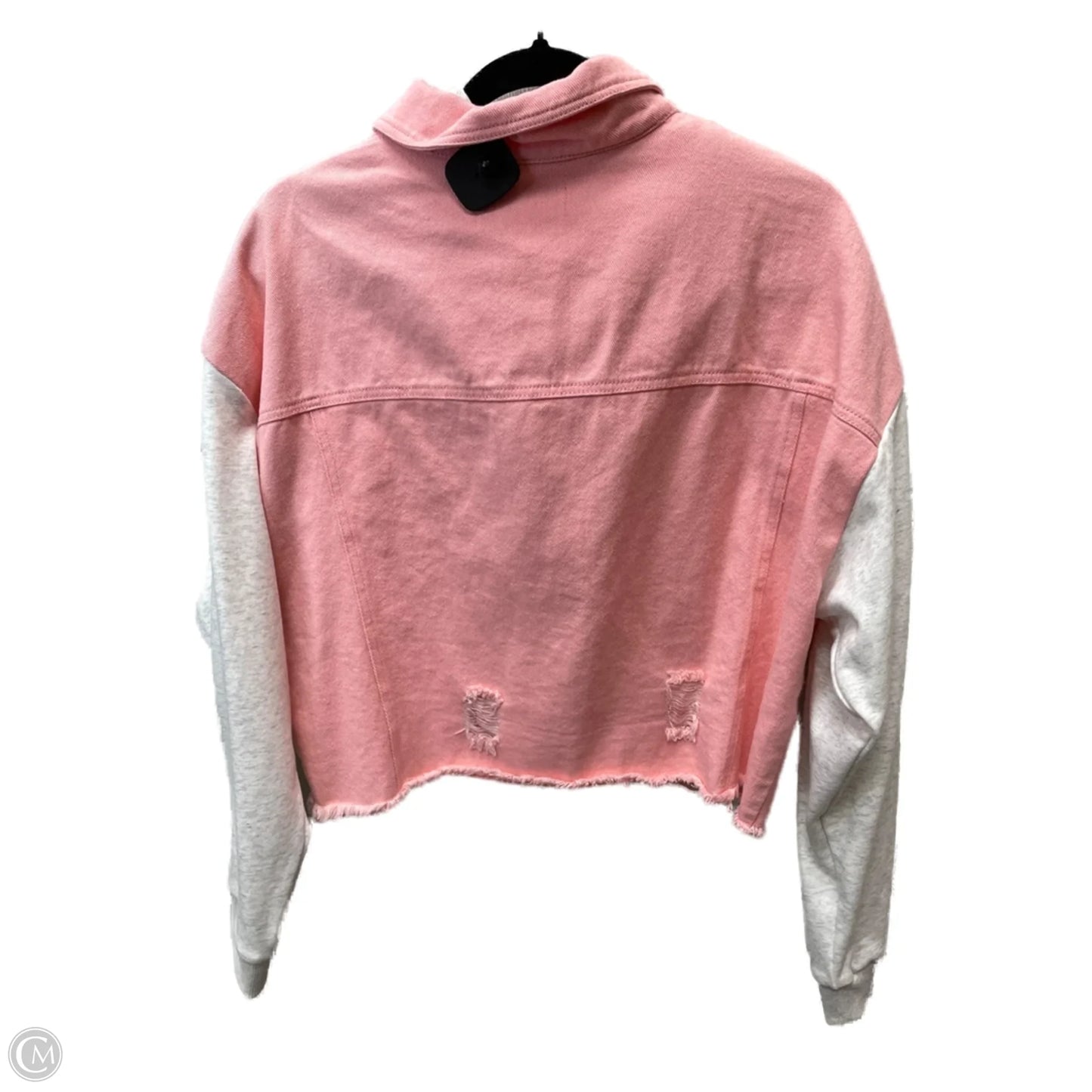Jacket Denim By Peach Love Cream California In Pink Denim, Size: L