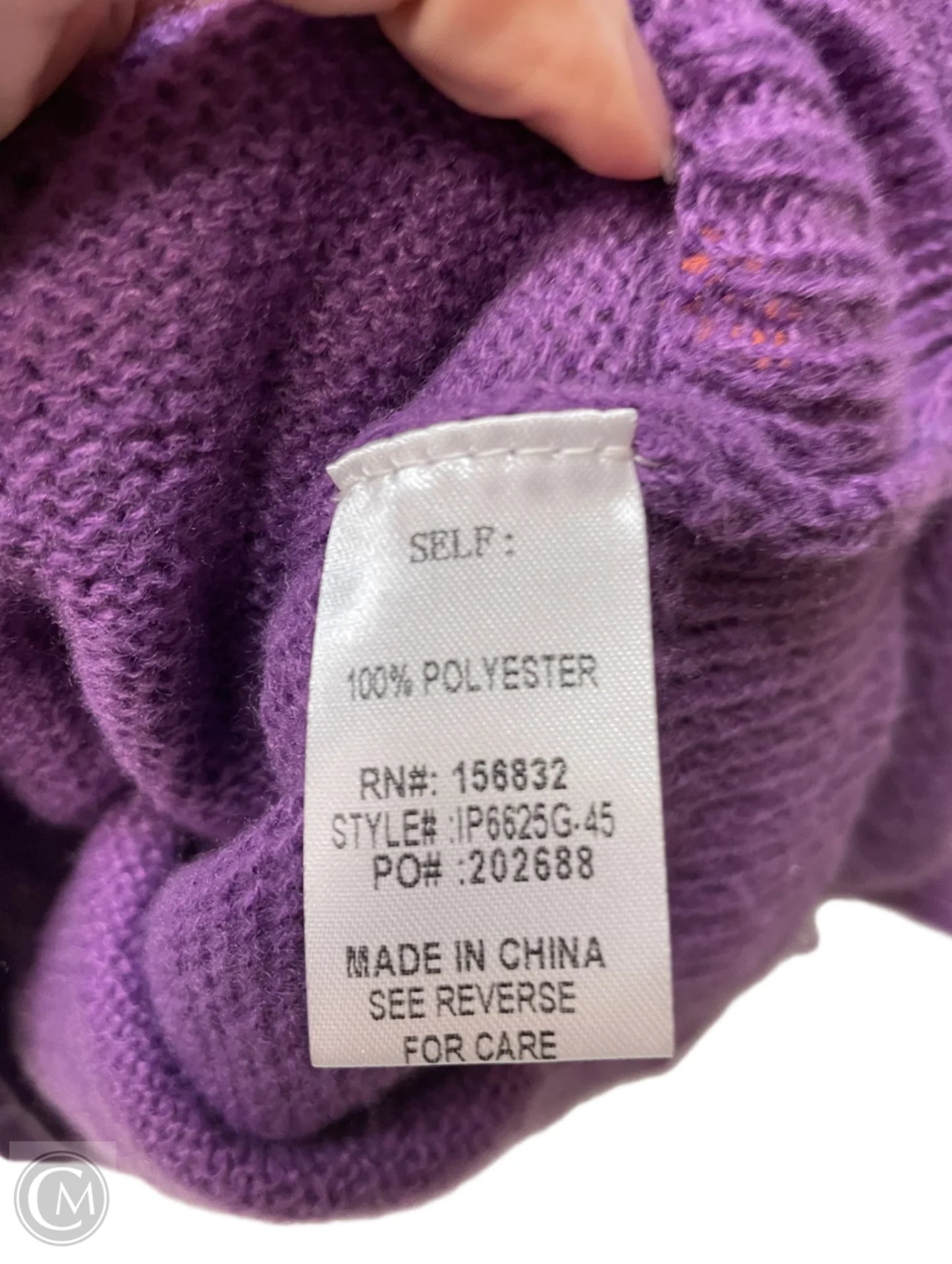 Sweater By Bibi In Purple, Size: Xl
