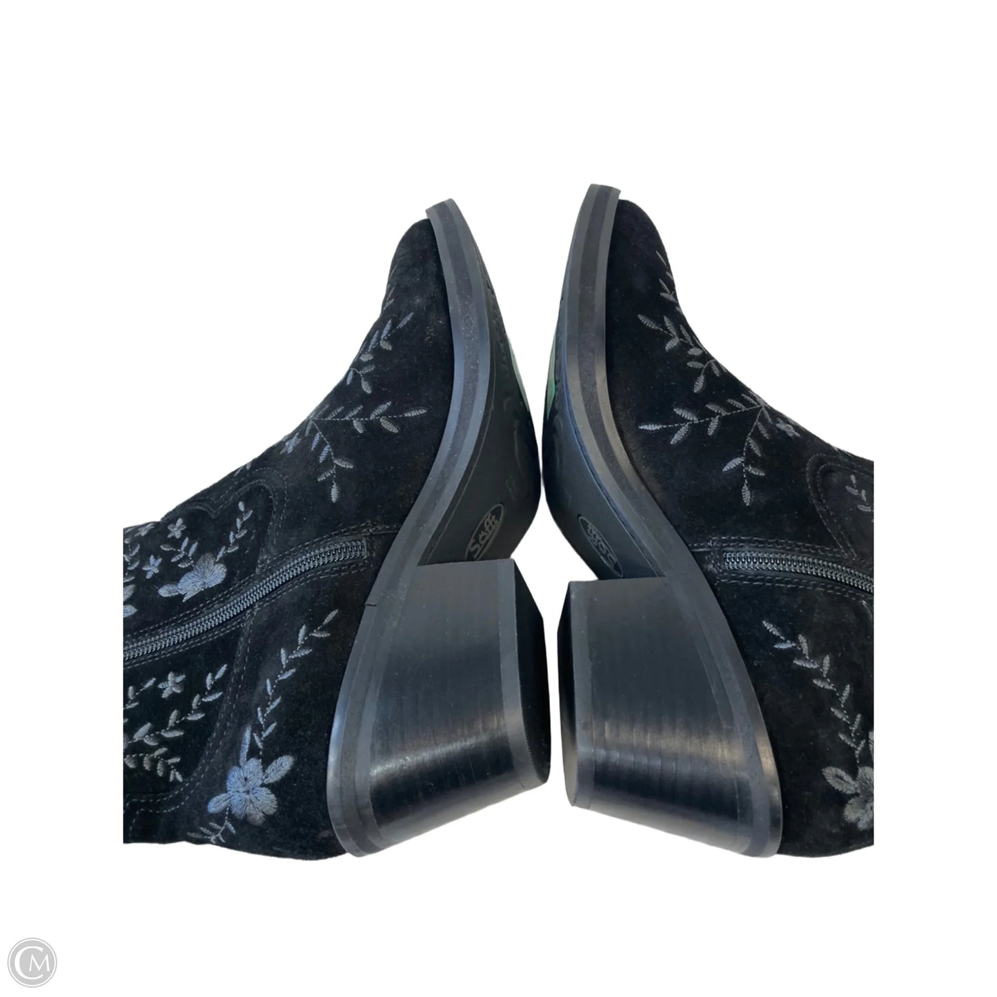 Boots Ankle Heels By Sofft In Black, Size: 9