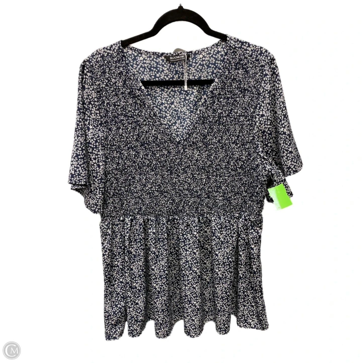 Top Short Sleeve By Clothes Mentor In Floral Print, Size: 1x