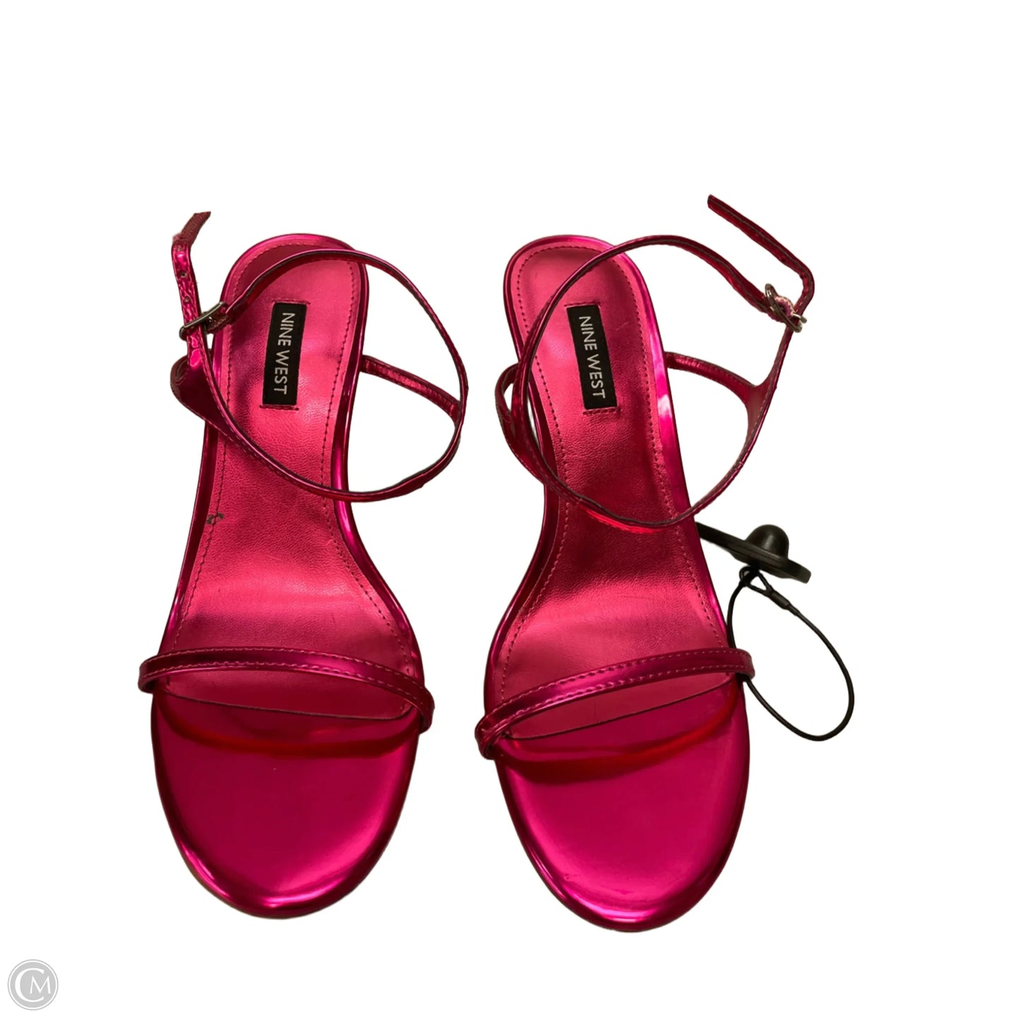 Sandals Heels Stiletto By Nine West In Pink, Size: 8