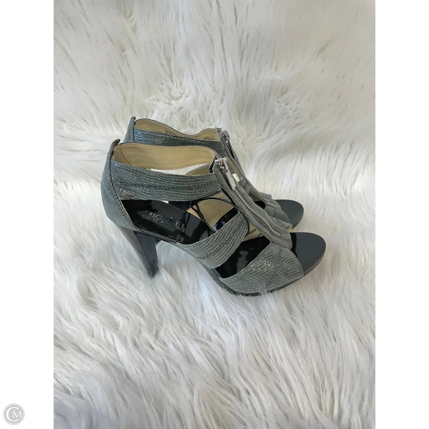 Sandals Designer By Michael Kors In Grey, Size: 6.5