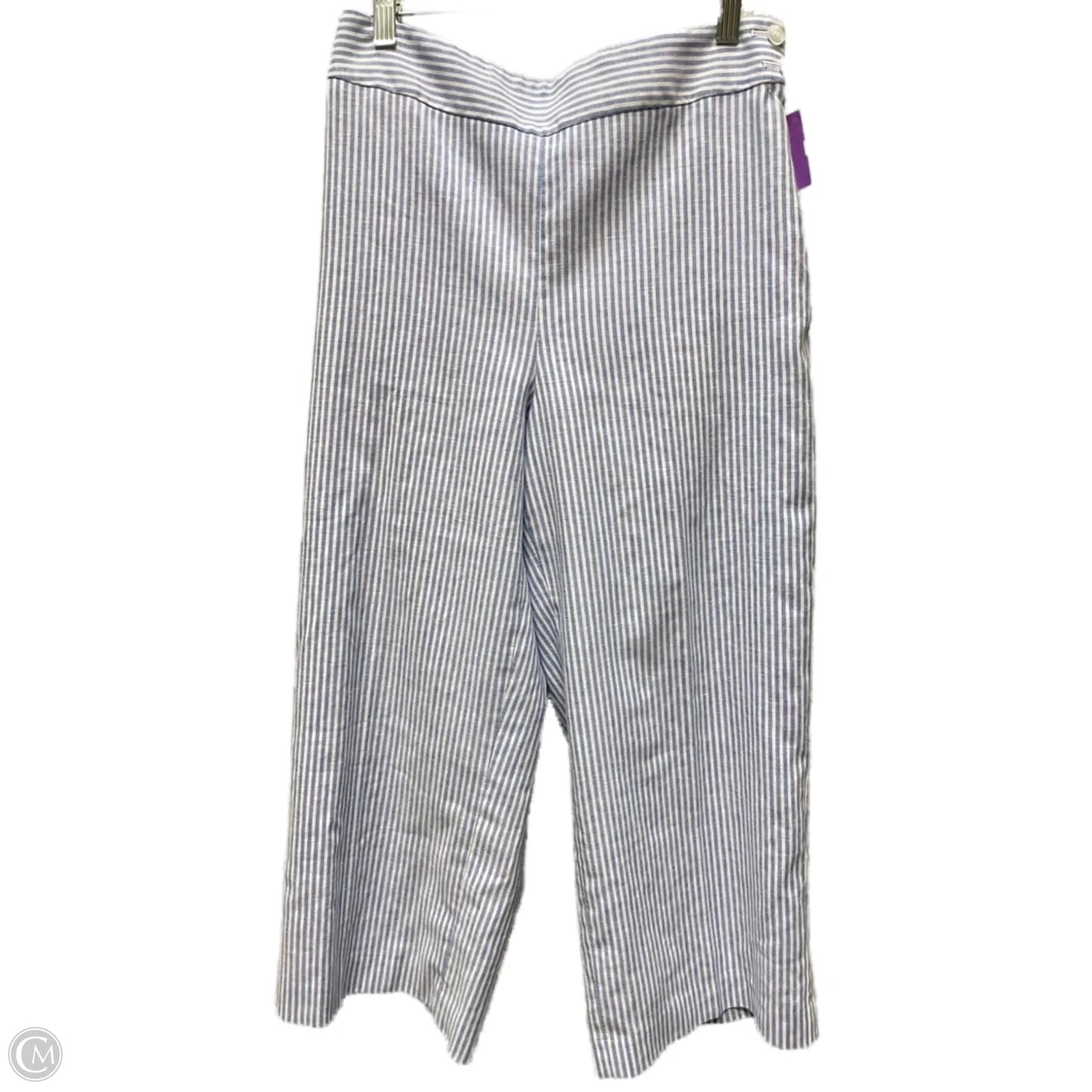 Pants Cropped By Talbots In Striped Pattern, Size: 4