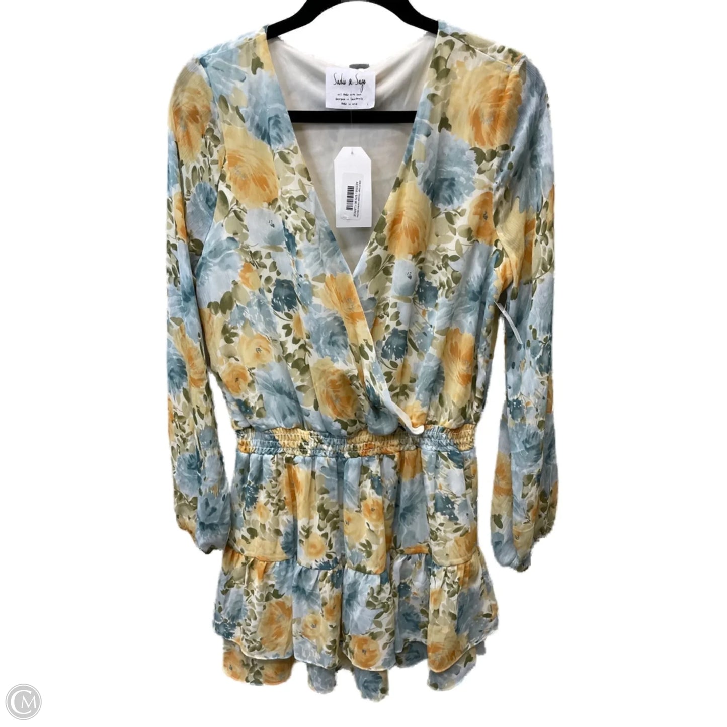 Dress Casual Short By SADIE & SAGE In Floral Print, Size: L