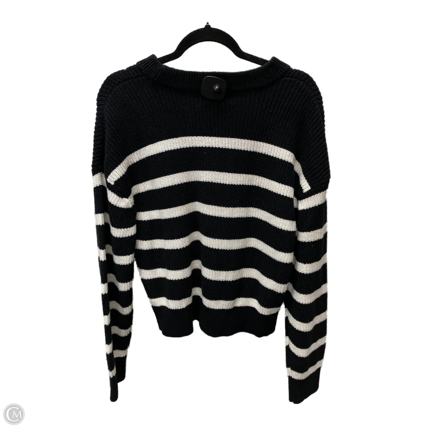 Sweater By H&m In Striped Pattern, Size: M