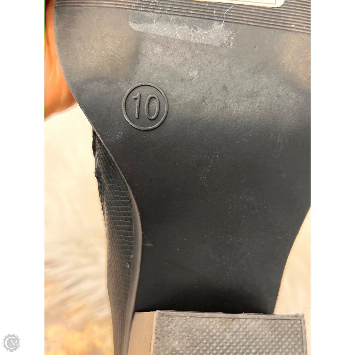 Boots Ankle Heels By Universal Thread In Black, Size: 10