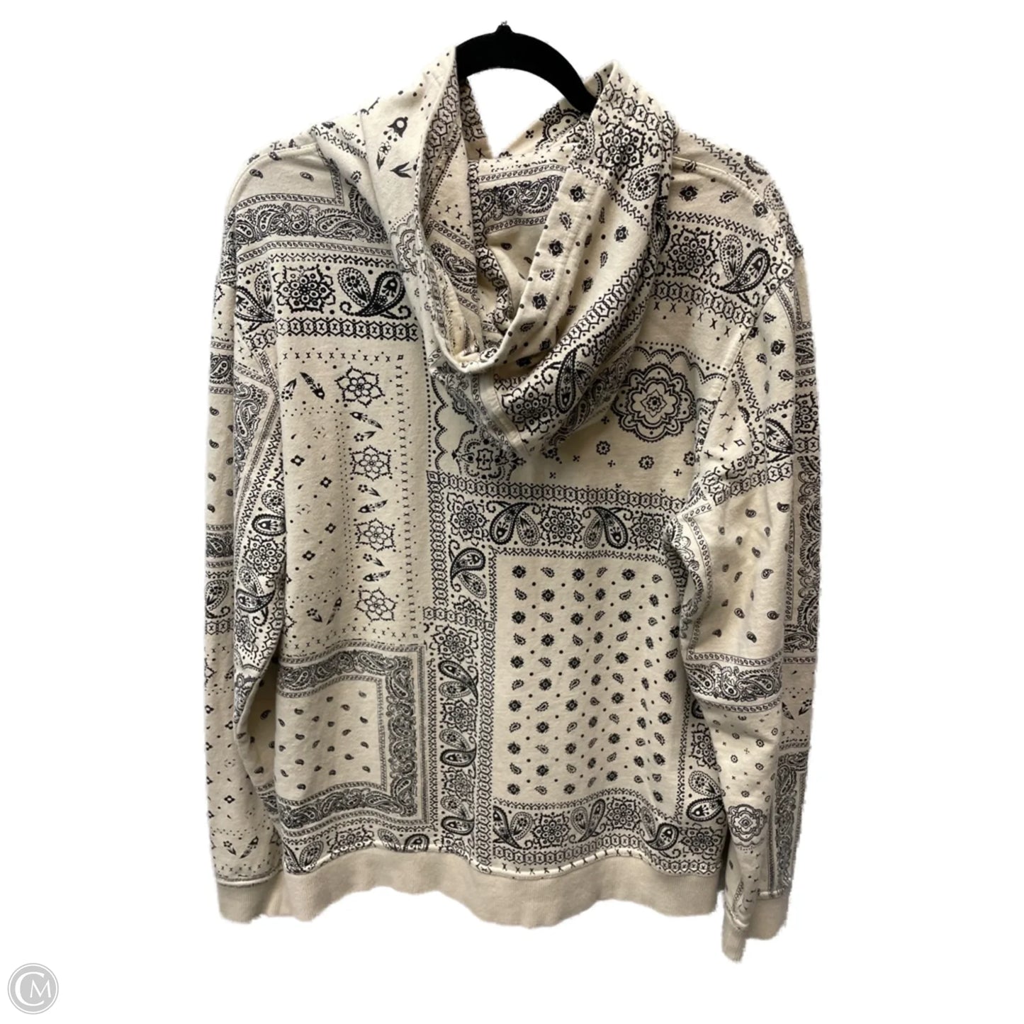 Sweatshirt Hoodie By Bdg In Black & Tan, Size: L