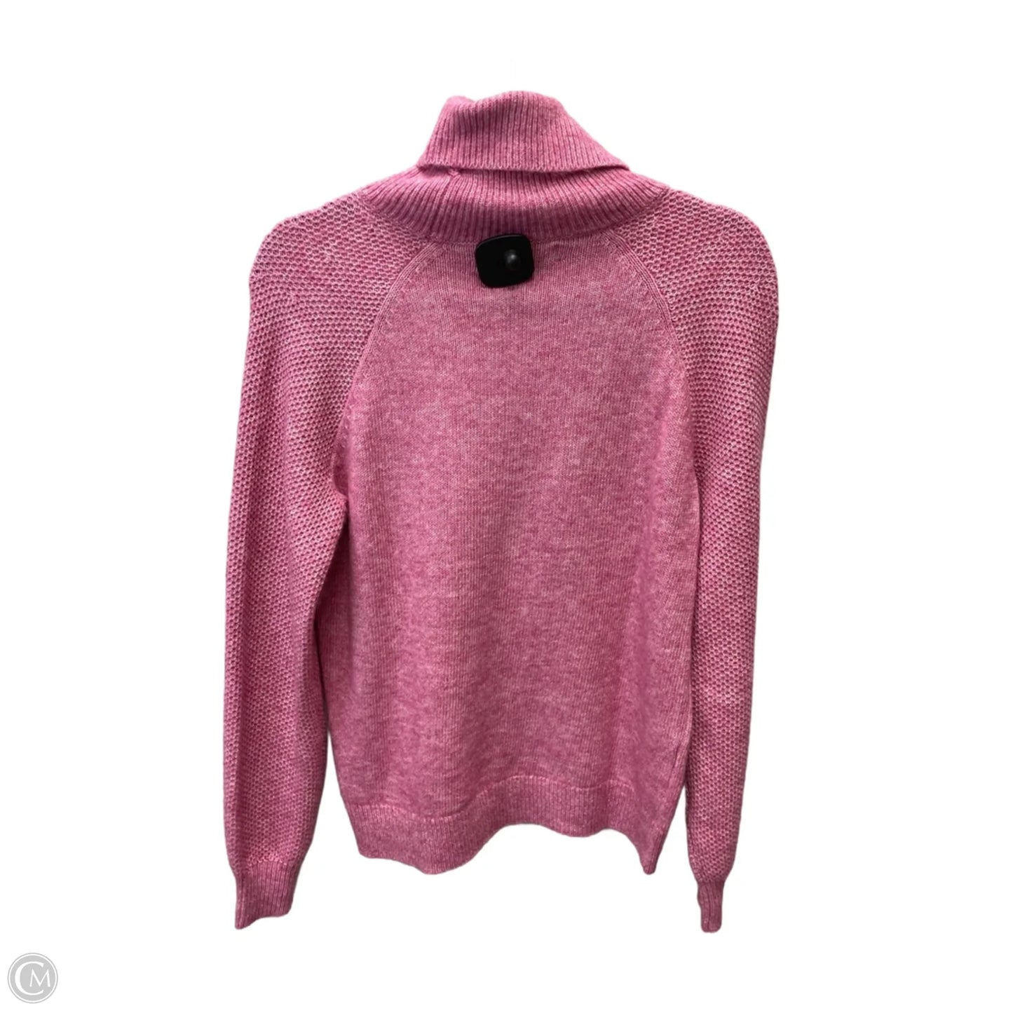 Sweater By Loft In Pink & White, Size: S