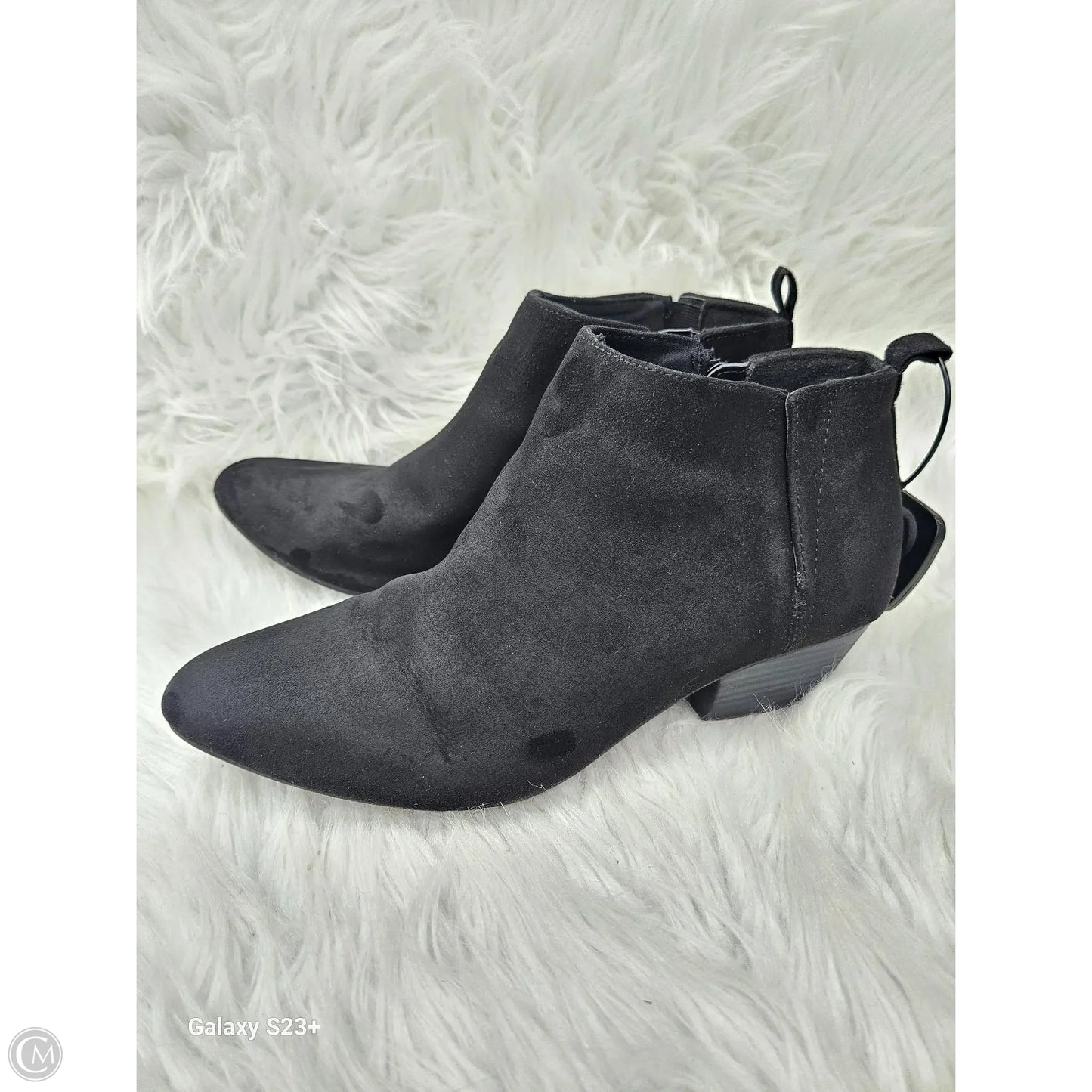 Boots Ankle Heels By Old Navy In Black, Size: 8