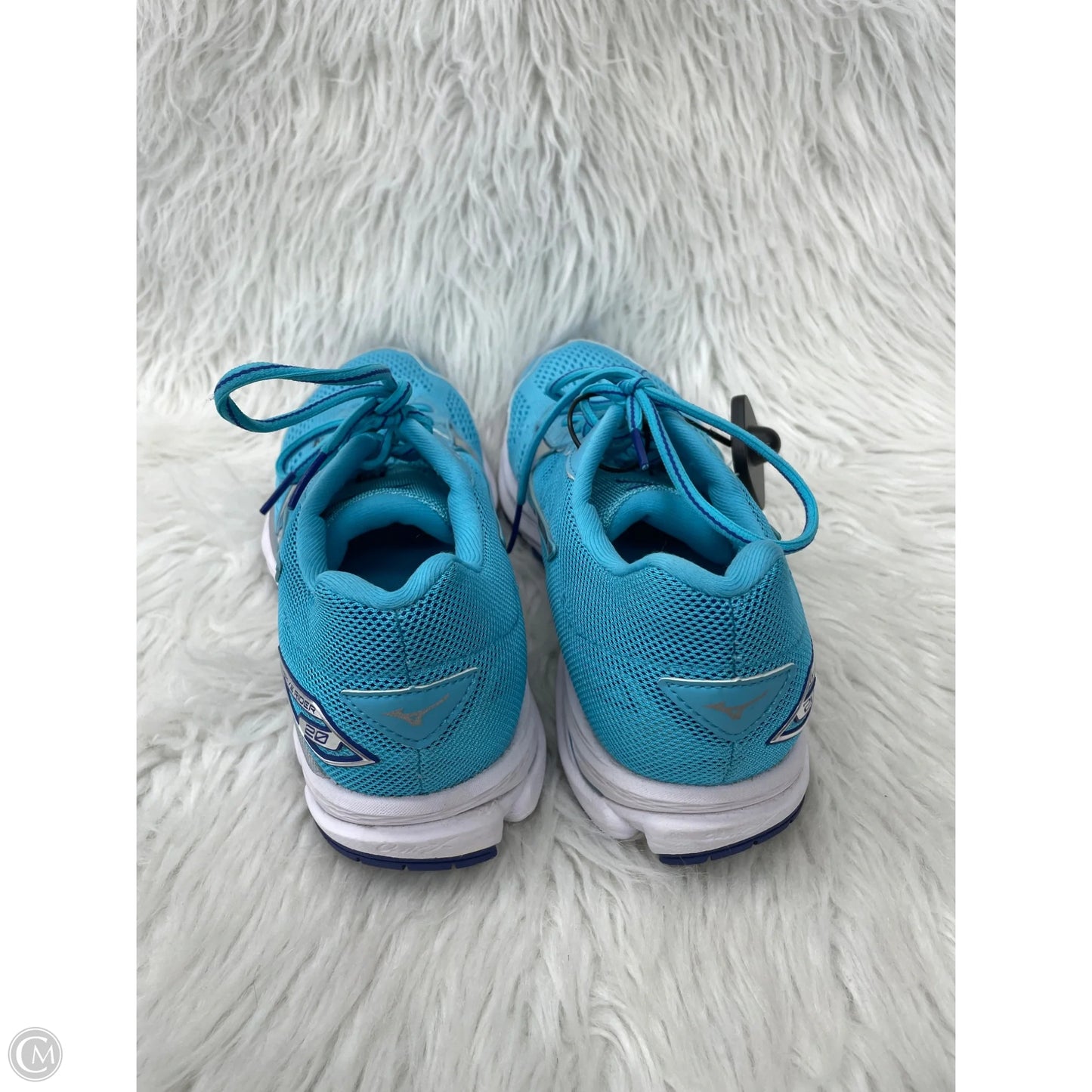 Shoes Athletic By Mizuno In Blue & Silver, Size: 10.5