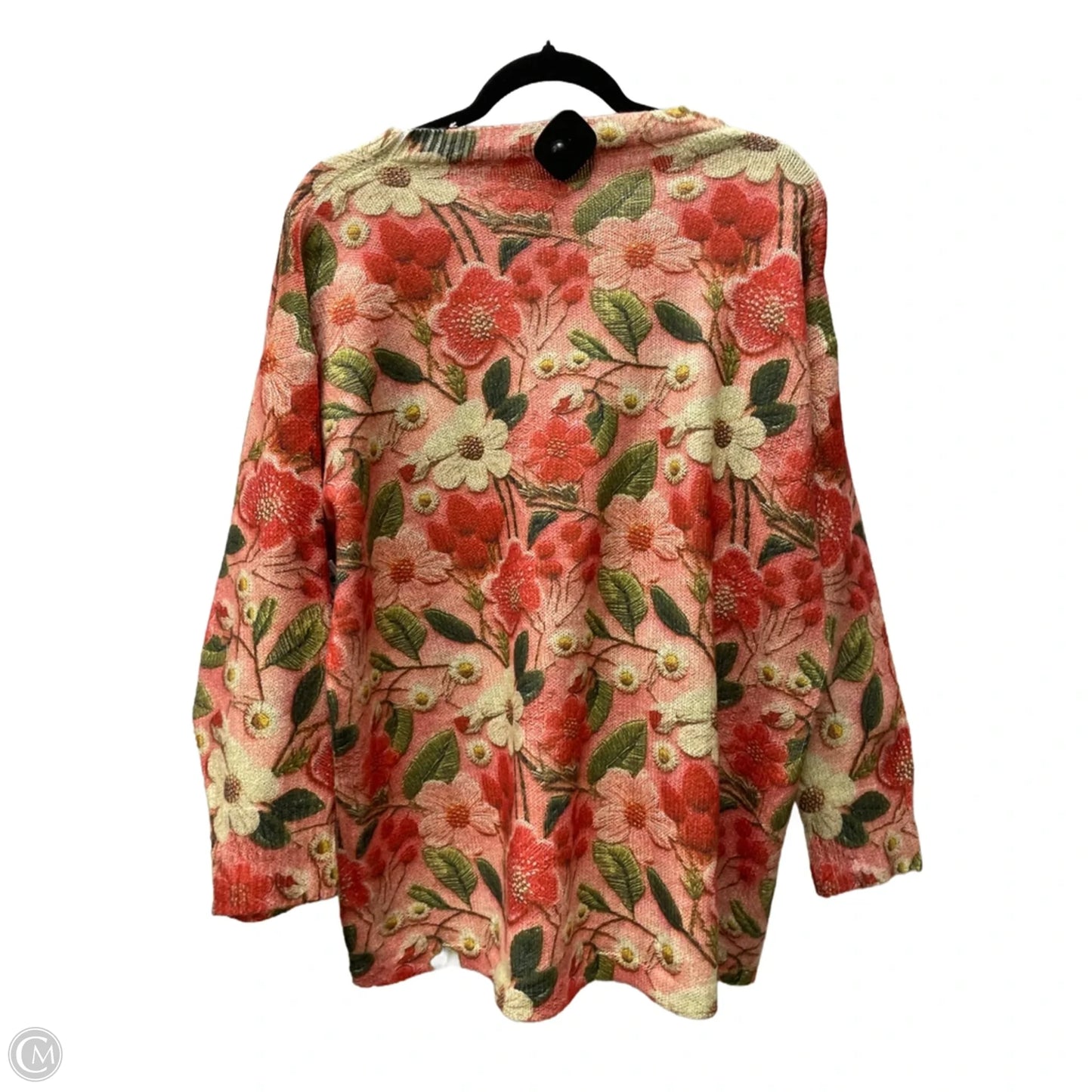 Sweater By Shein In Floral Print, Size: 1x