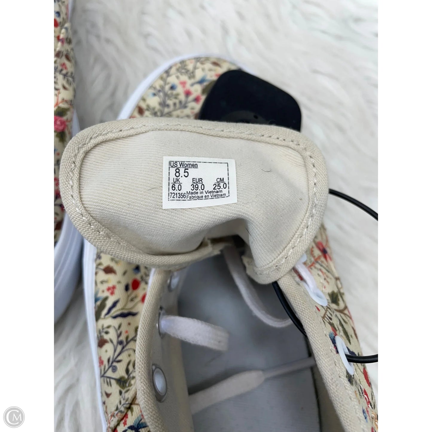 Shoes Sneakers By Vans In Floral Print, Size: 8.5