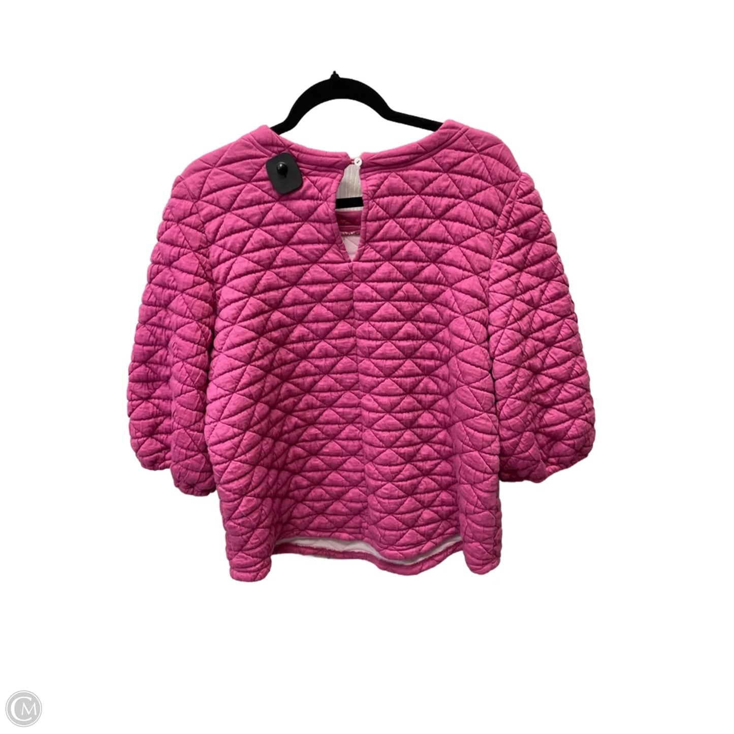 Top Short Sleeve By Voy In Pink, Size: L