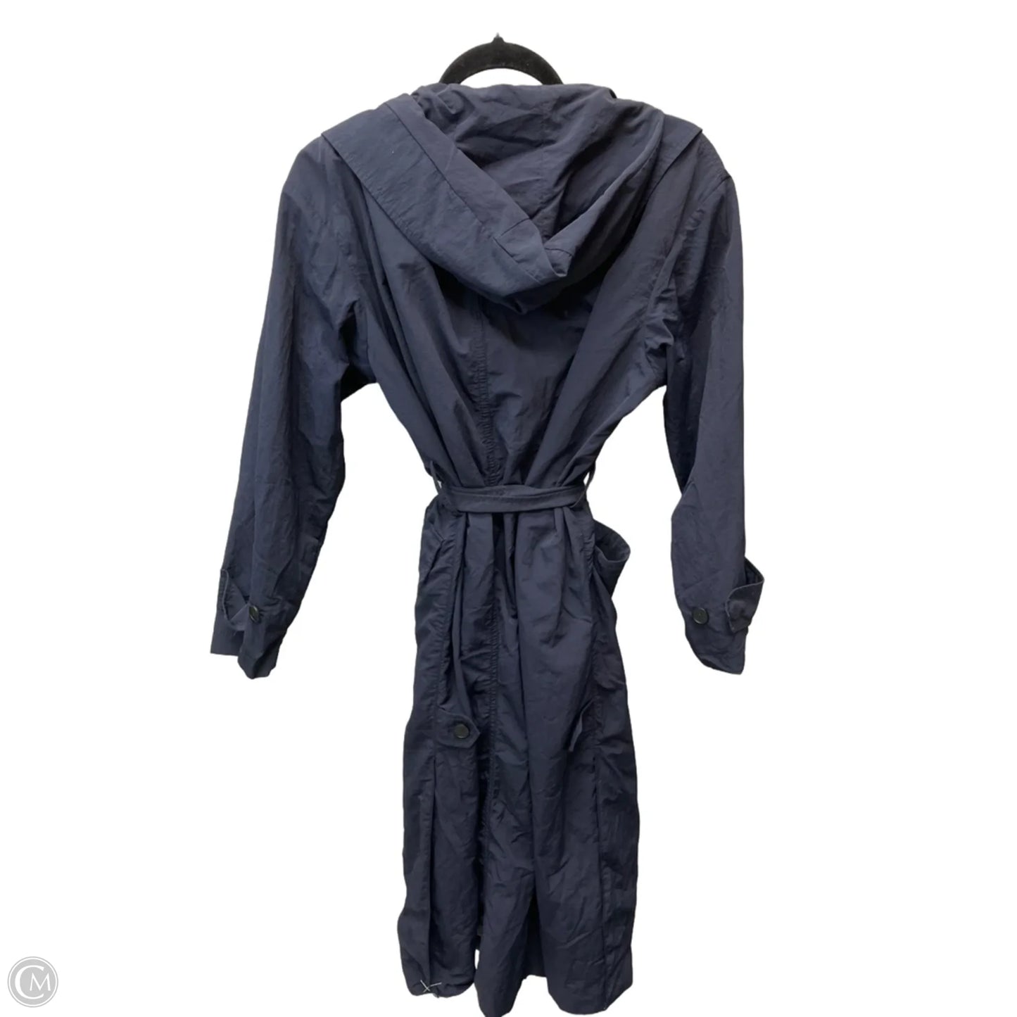 Coat Raincoat By Ann Taylor In Navy, Size: Xs