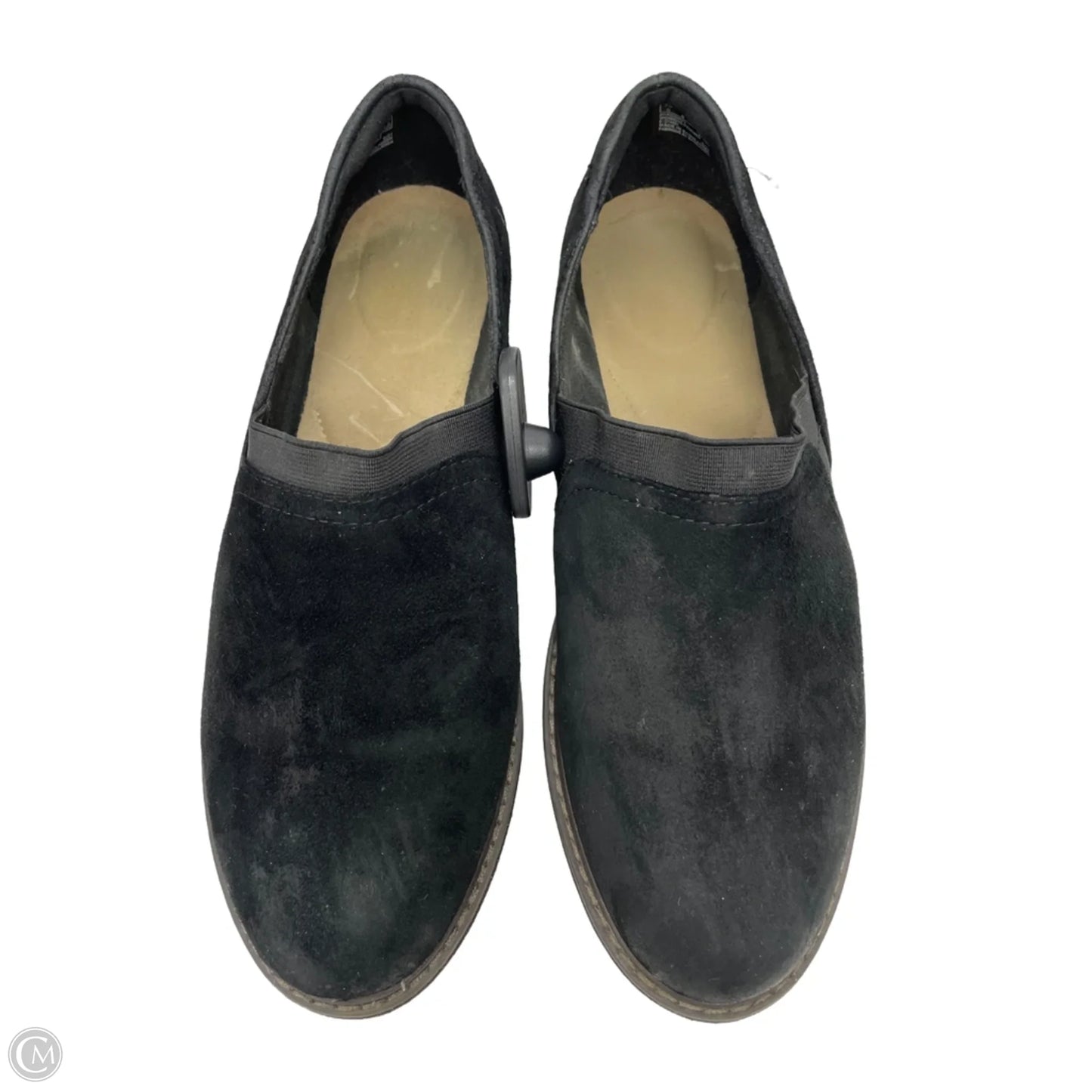 Shoes Heels Wedge By Clarks In Black, Size: 10