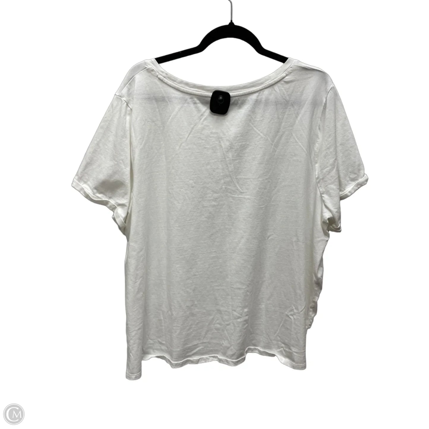 Top Short Sleeve Basic By J. Jill In White, Size: 3x
