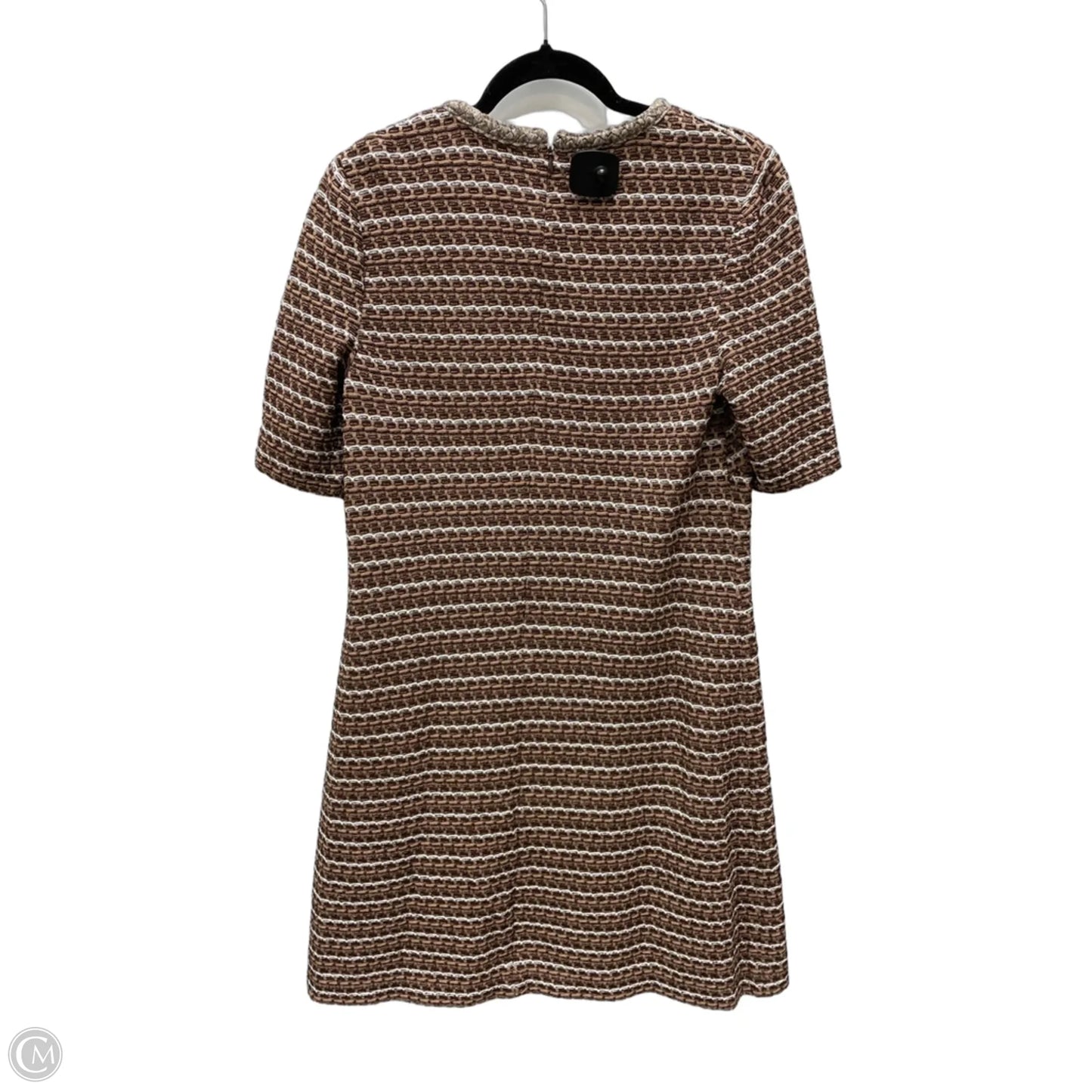 Dress Work By Ming Wang In Brown & White, Size: M