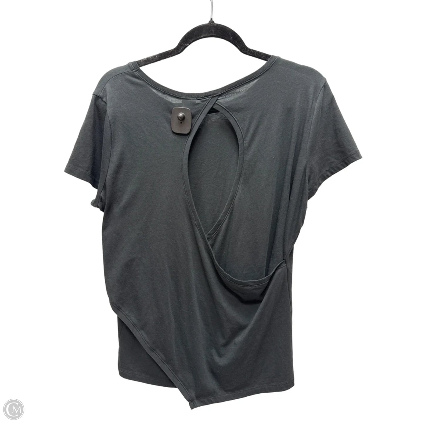 Athletic Top Short Sleeve By Victorias Secret In Black, Size: M