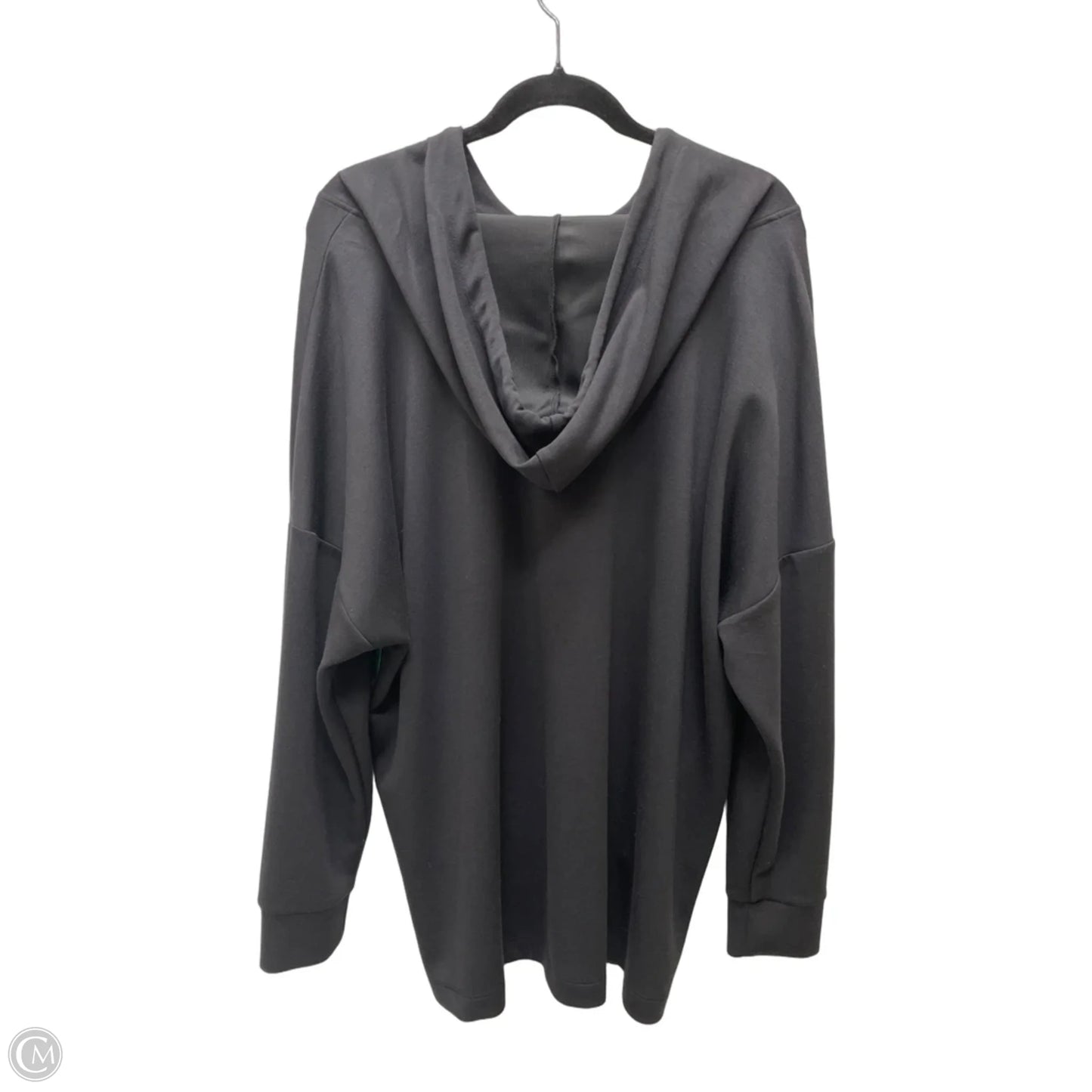 Athletic Top Long Sleeve Hoodie By Cable And Gauge In Black, Size: 2x