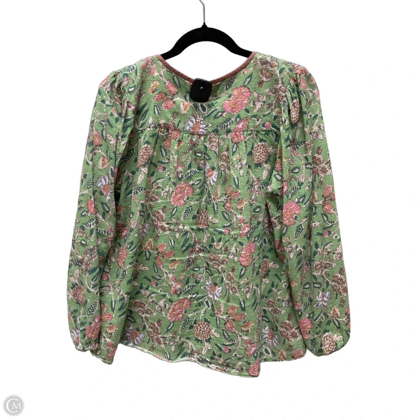 Blouse Long Sleeve By Cma In Floral Print, Size: S