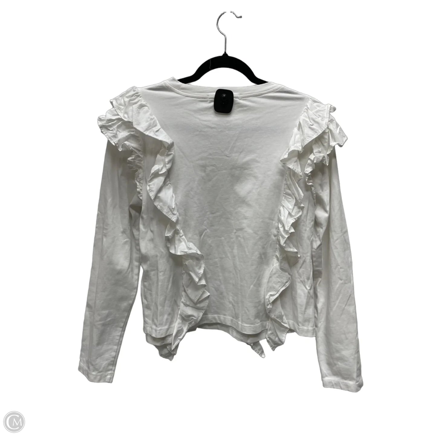 Top Long Sleeve By English Factory In White, Size: L